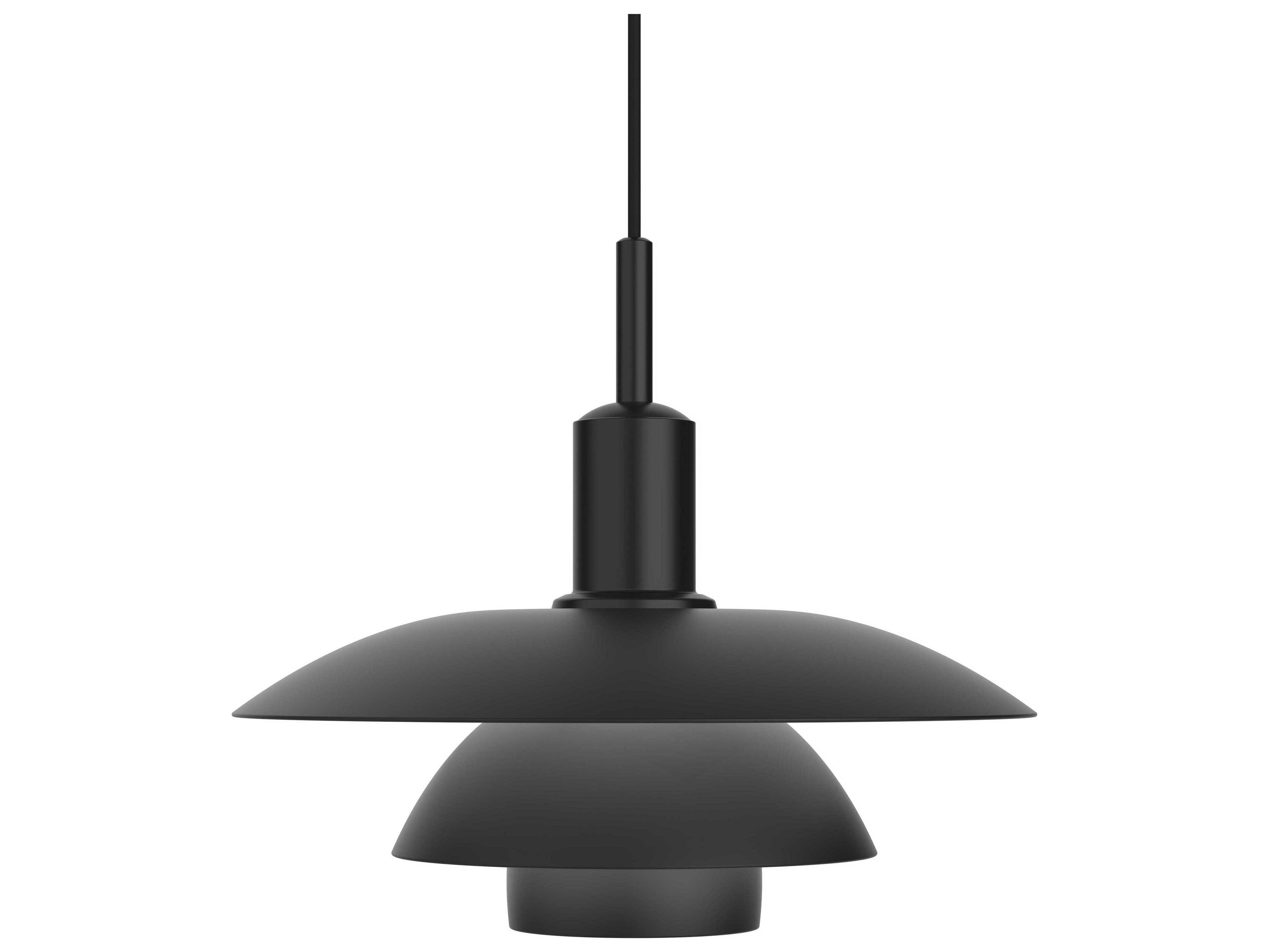 Louis Poulsen PH-5/5 Black Tiered Pendant