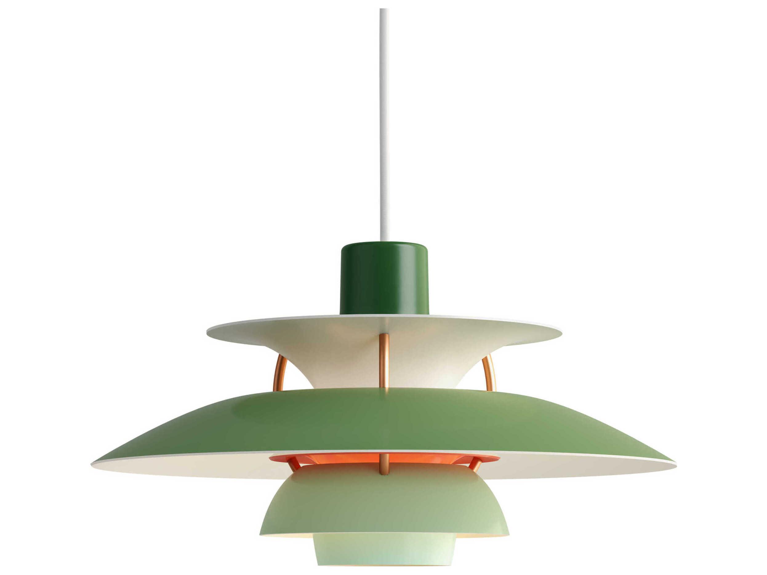 Louis Poulsen PH-5 1-Light White Tiered Mini Pendant