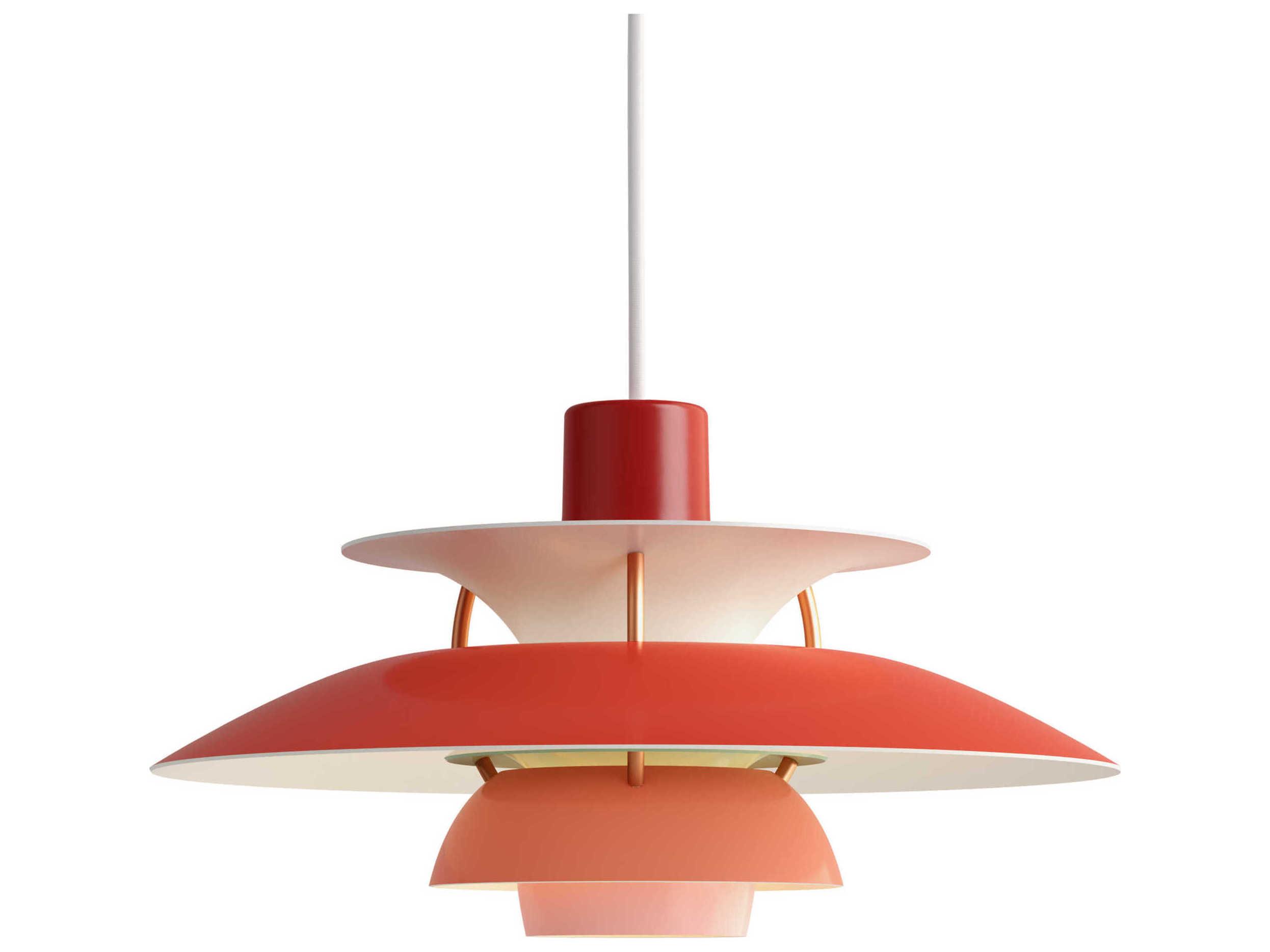 Louis Poulsen PH-5 1-Light White Tiered Mini Pendant