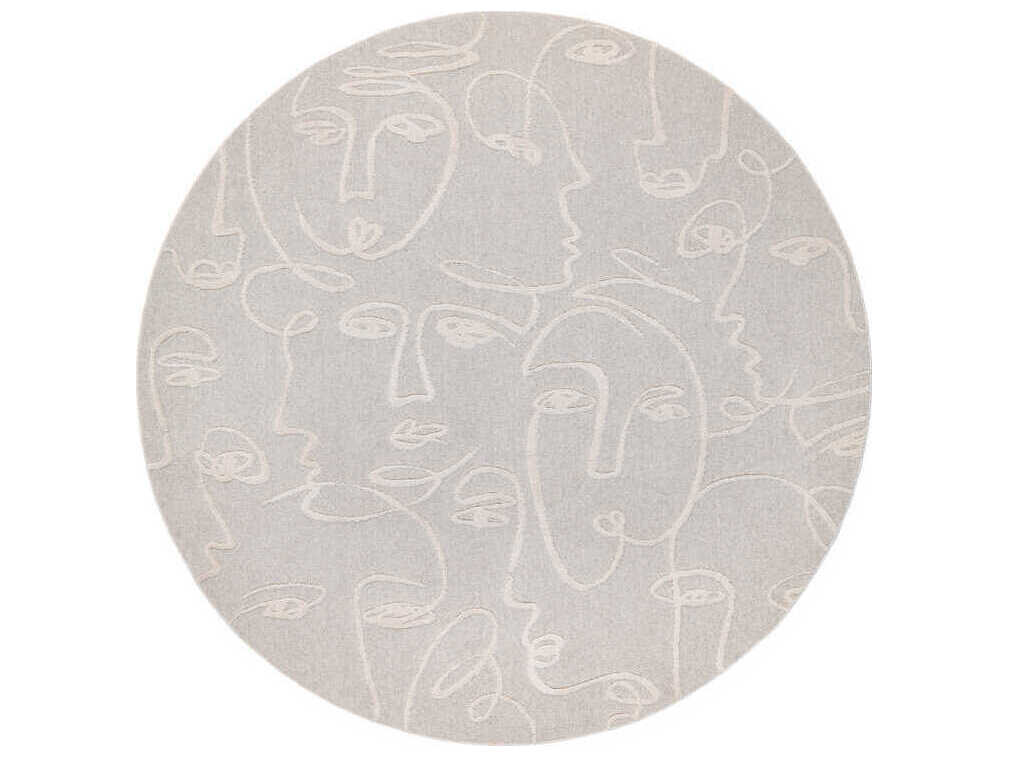 Ligne Pure Faces Graphic Area Rug