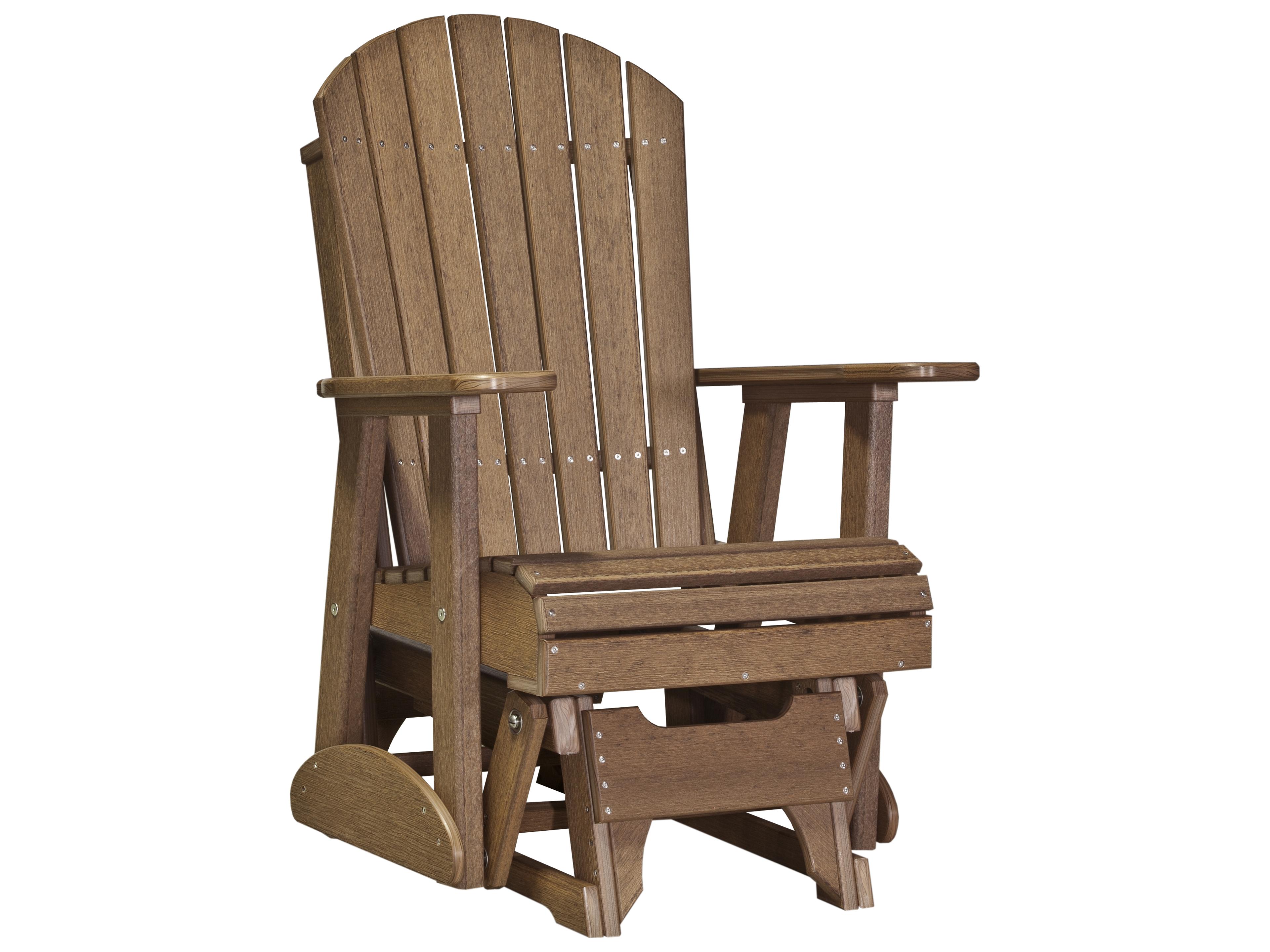 LuxCraft Recycled Plastic Adirondack Glider Chair