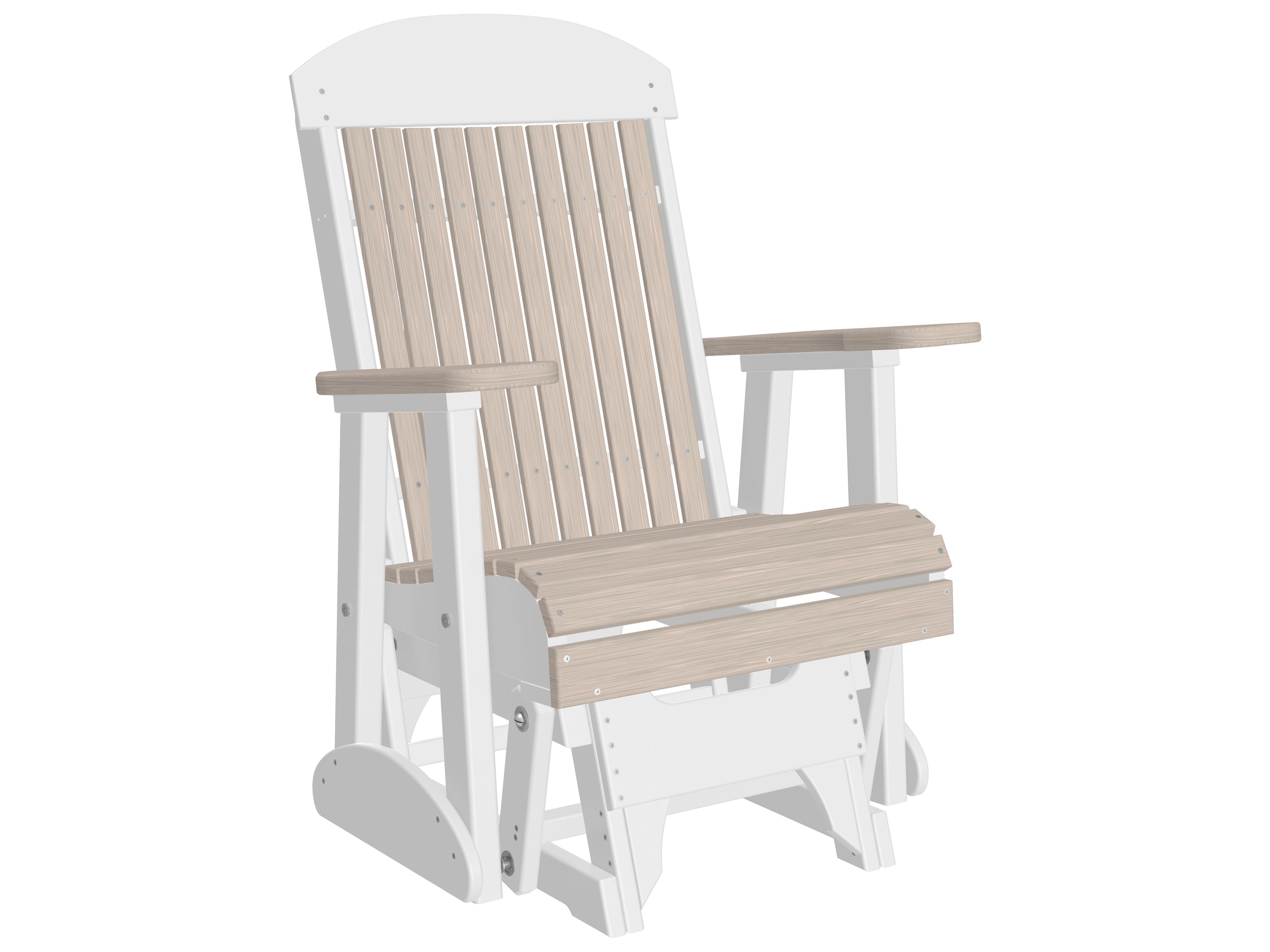 LuxCraft Recycled Plastic Classic Glider Chair