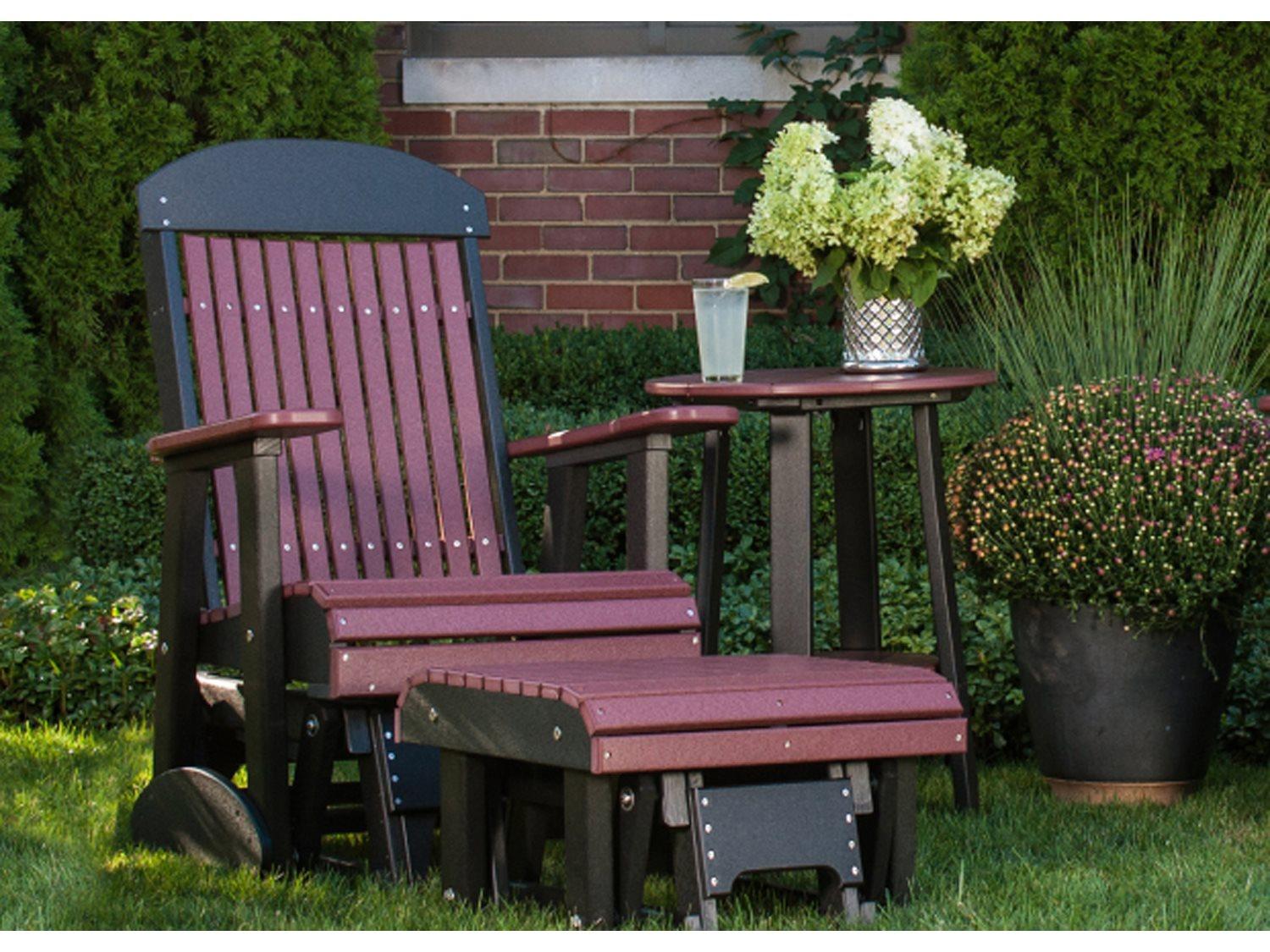 LuxCraft Recycled Plastic Outdoor Patio Lounge Set