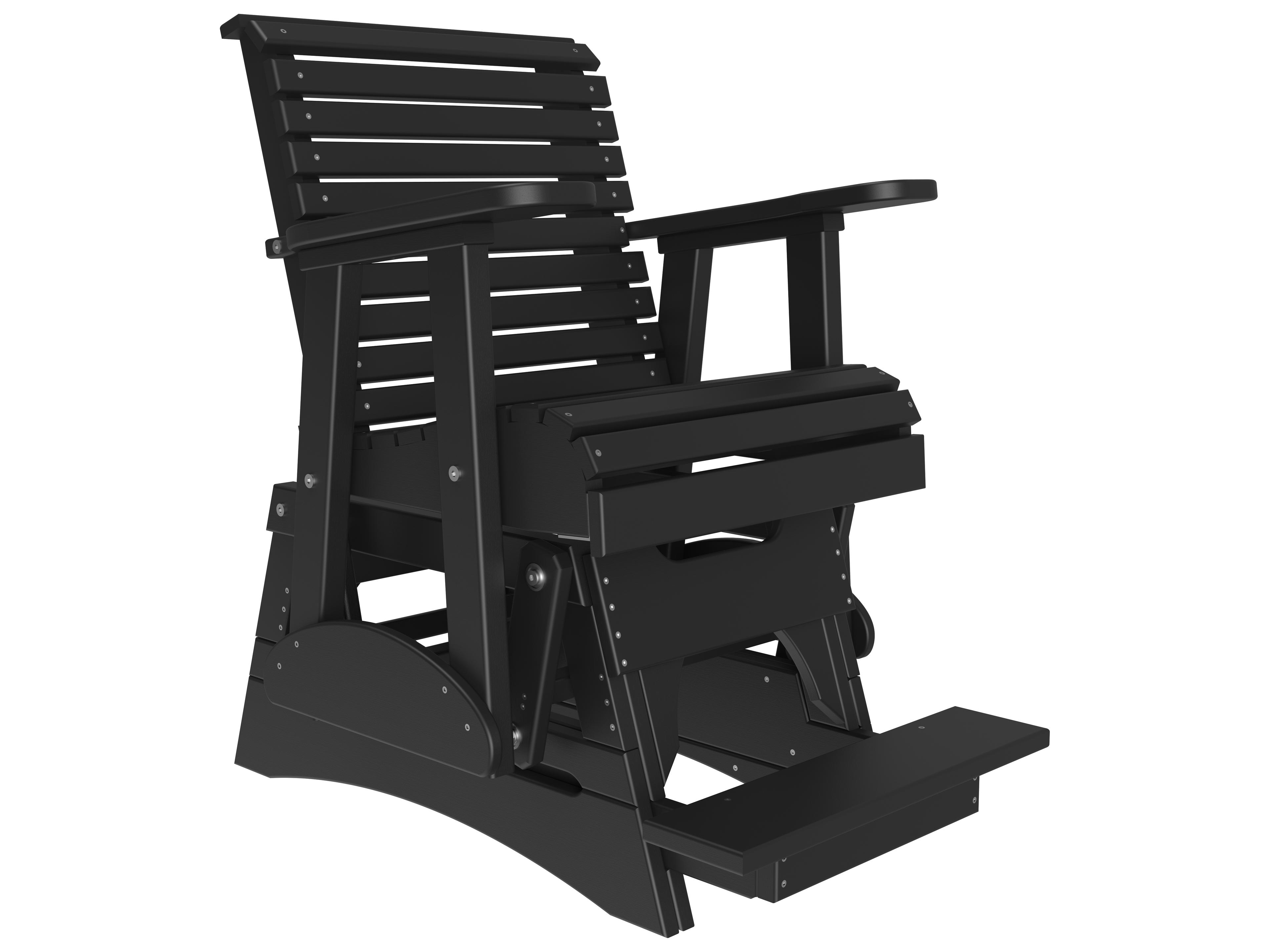 LuxCraft Recycled Plastic Plain Counter Glider Chair