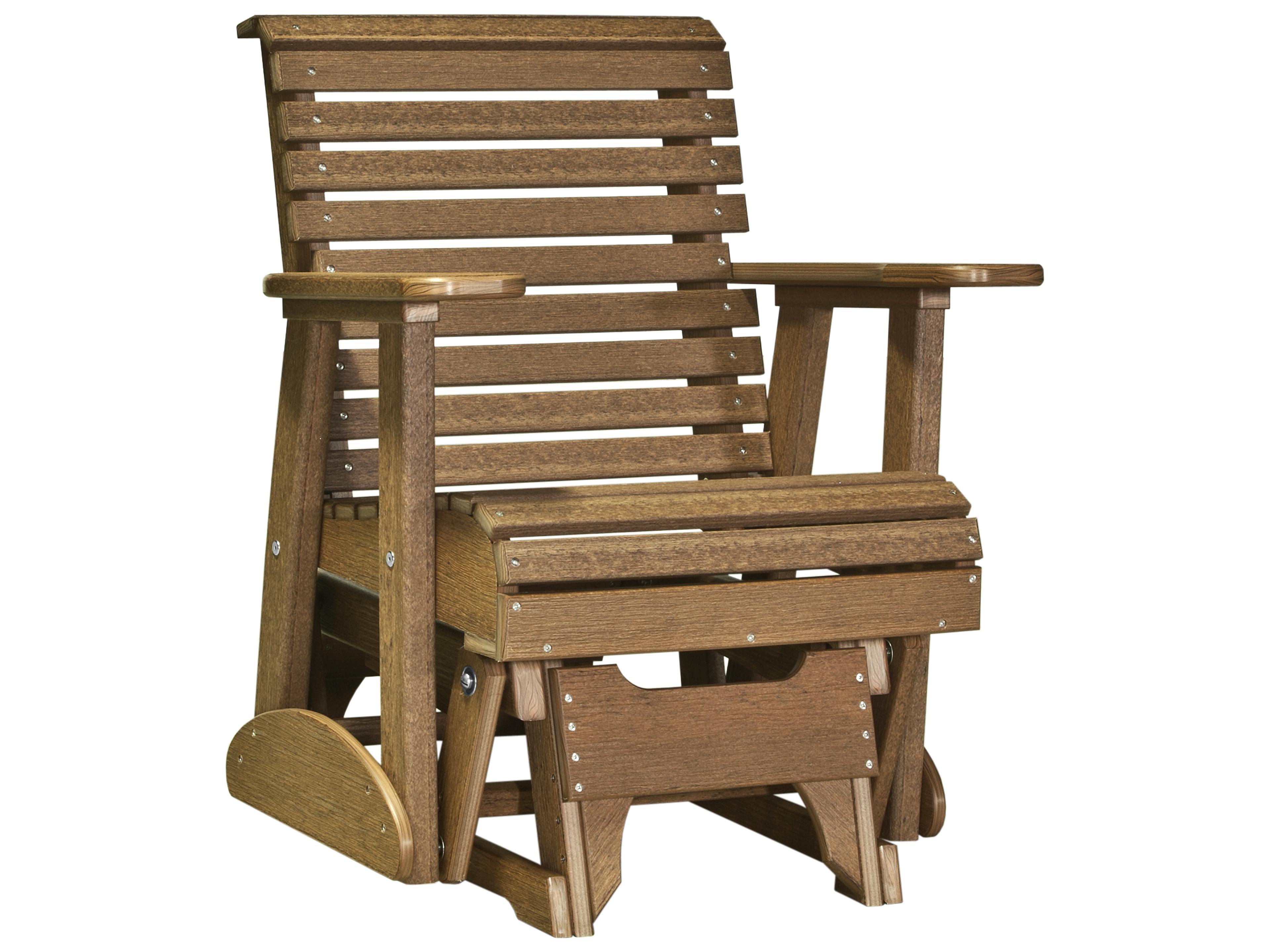 LuxCraft Recycled Plastic Plain Glider Chair