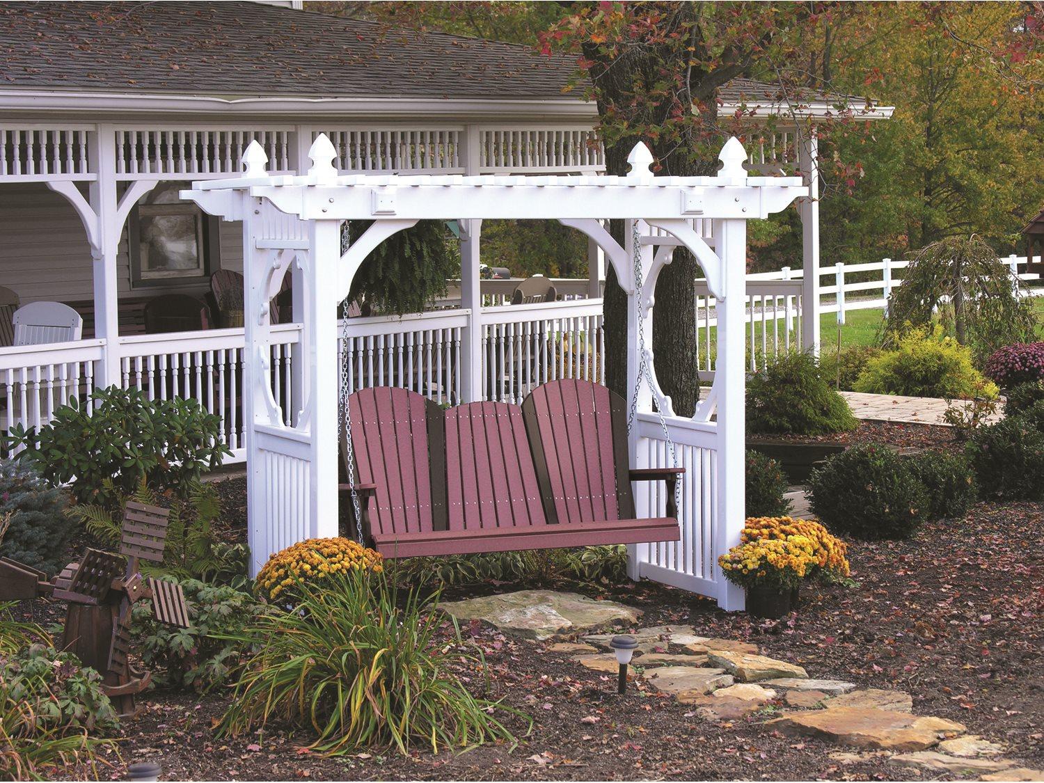 LuxCraft Recycled Plastic Outdoor Swing