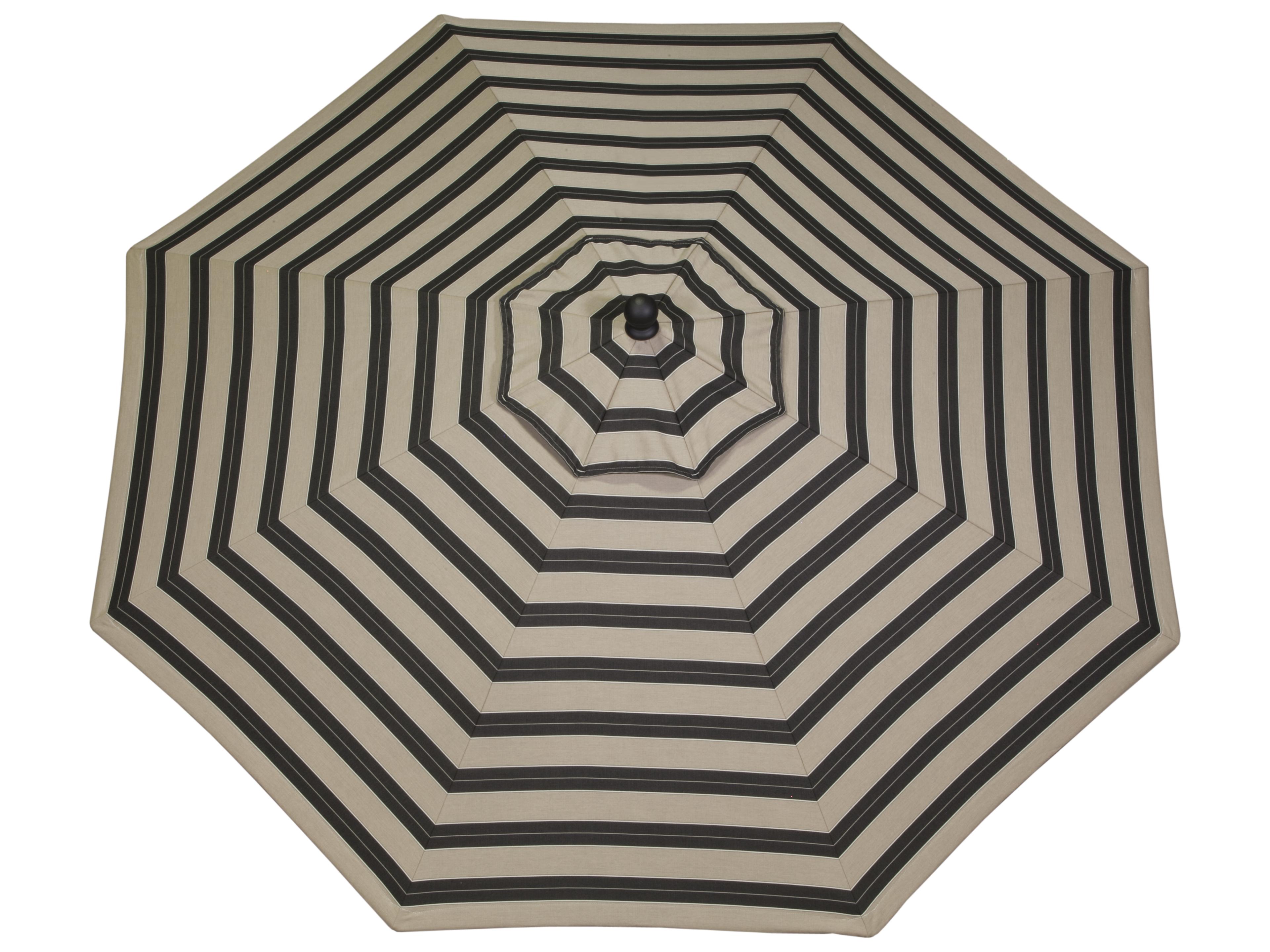 LuxCraft Recycled Plastic Aluminum Crank Lift Push Button Tilt 9 Foot Outdoor Market Umbrella