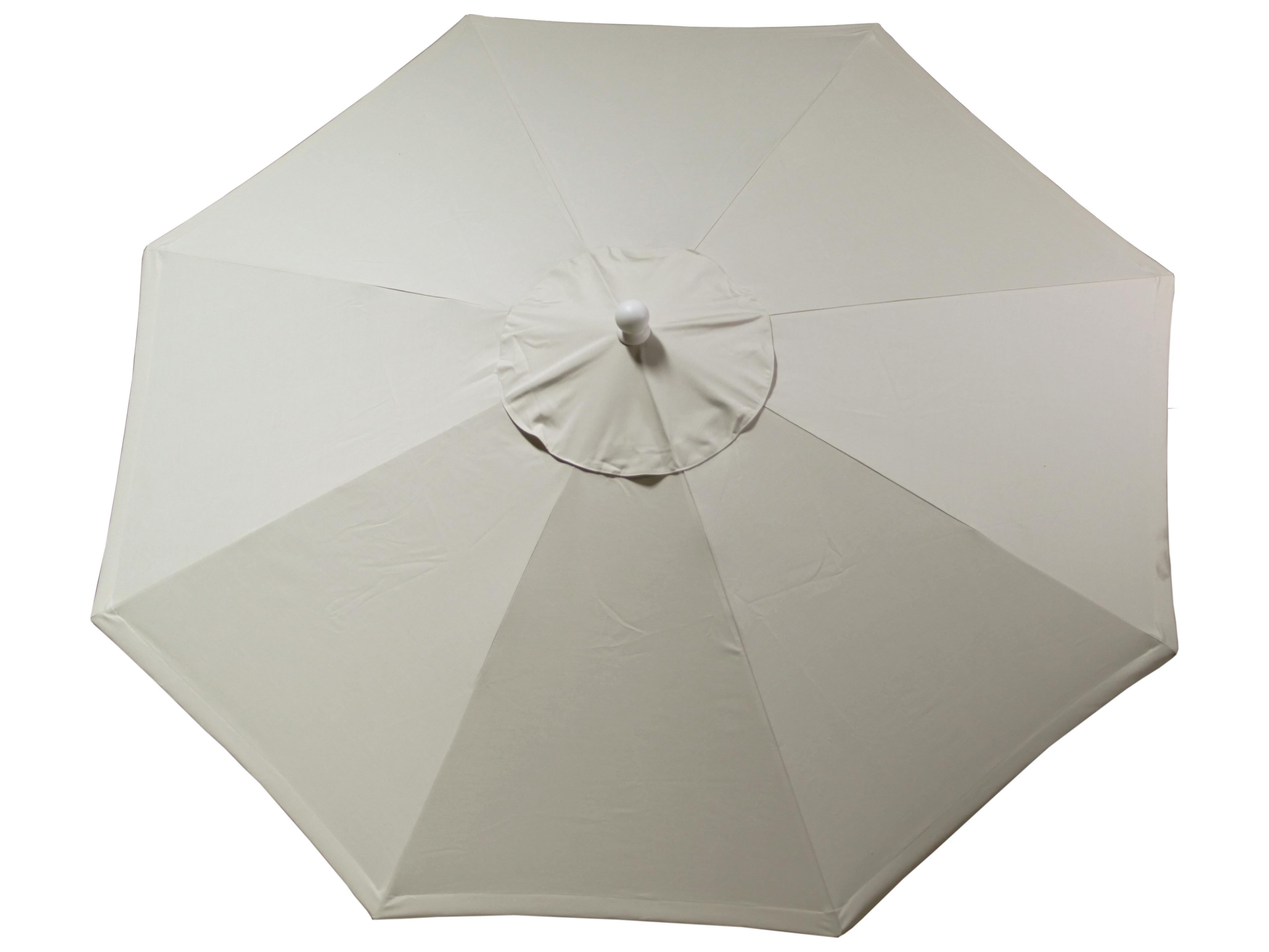 LuxCraft Recycled Plastic Aluminum Crank Lift Push Button Tilt 9 Foot Outdoor Market Umbrella