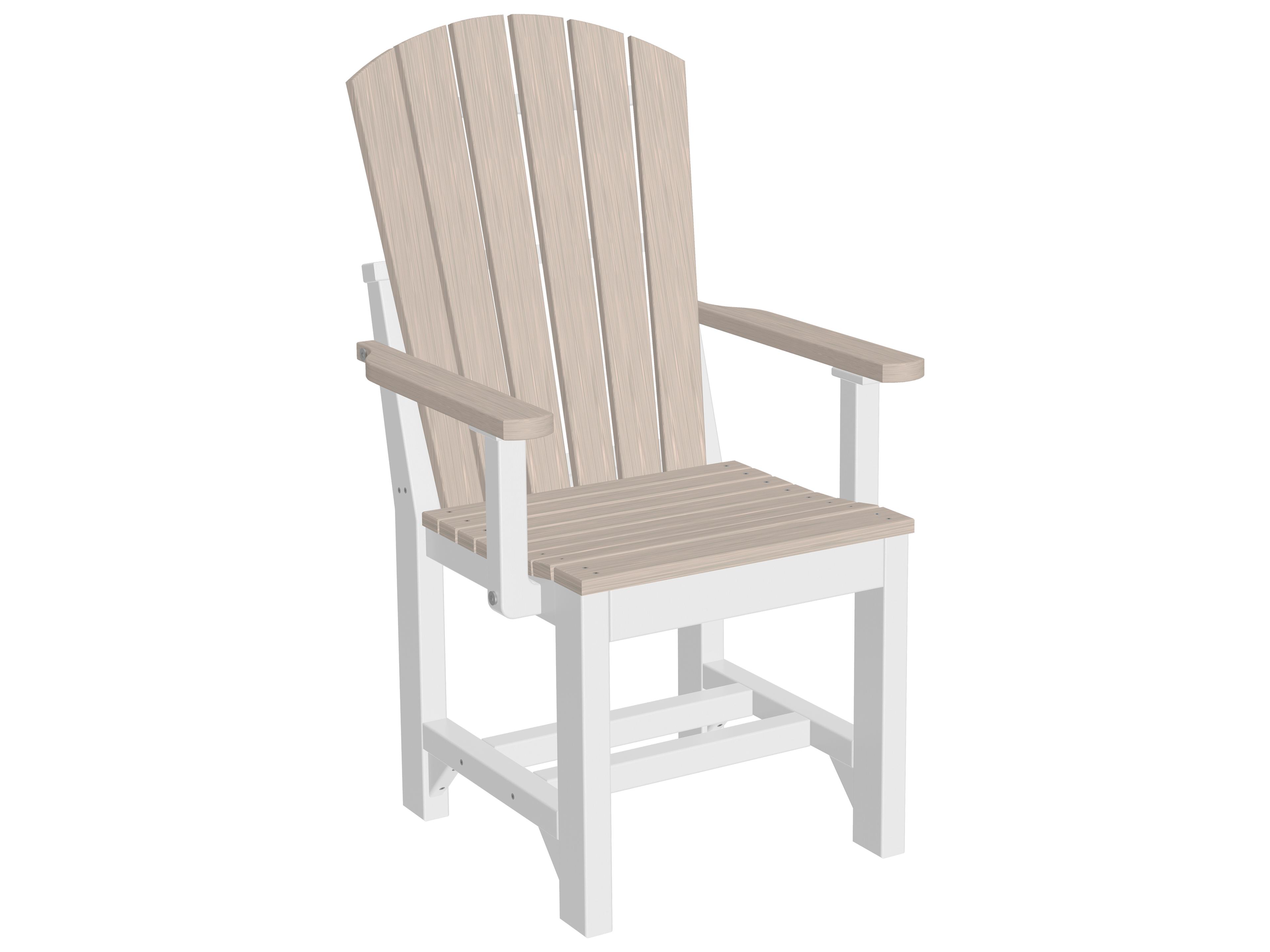 LuxCraft Recycled Plastic Adirondack Dining Height Arm Chair