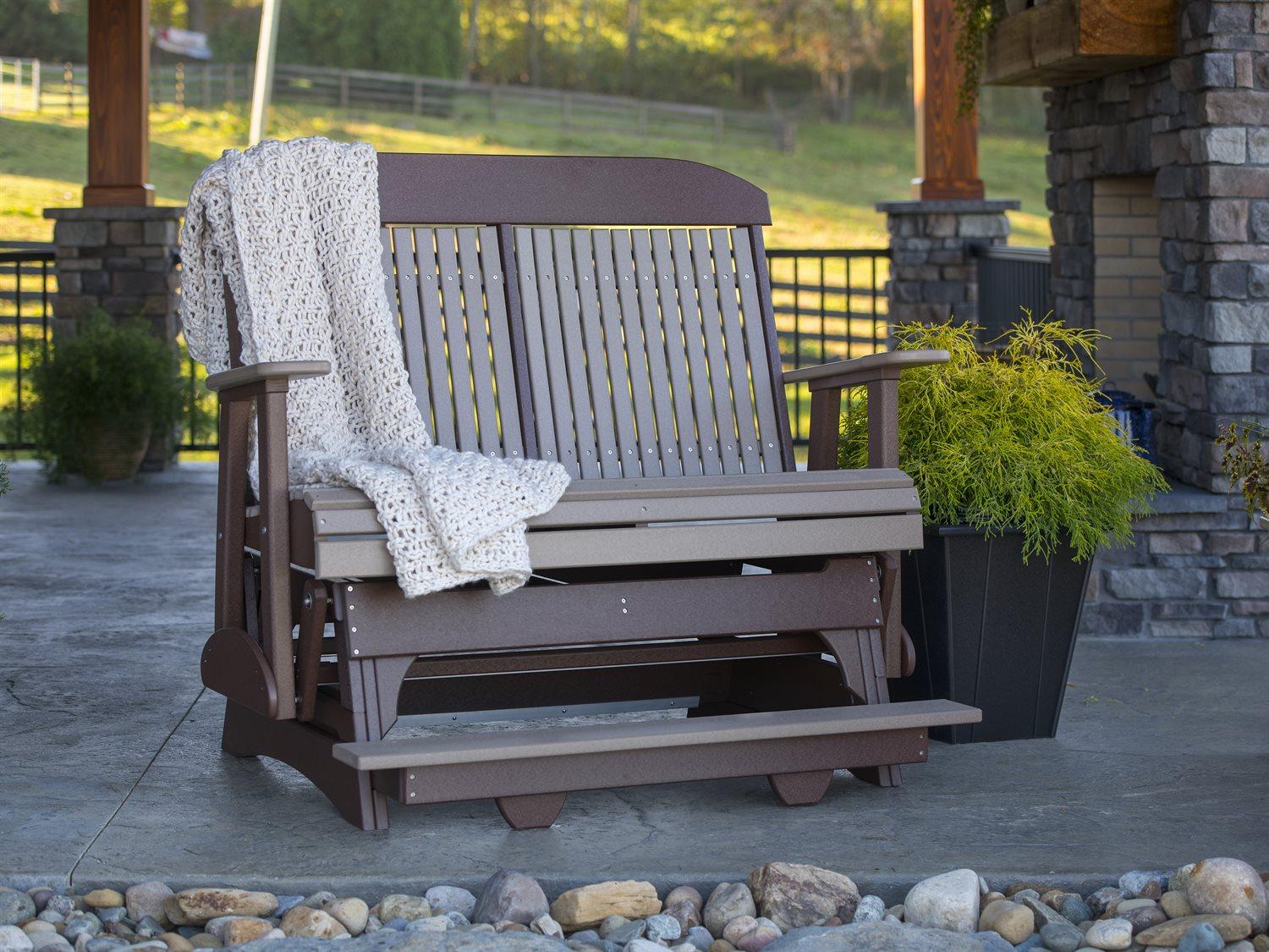 LuxCraft Recycled Plastic Outdoor Patio Lounge Set