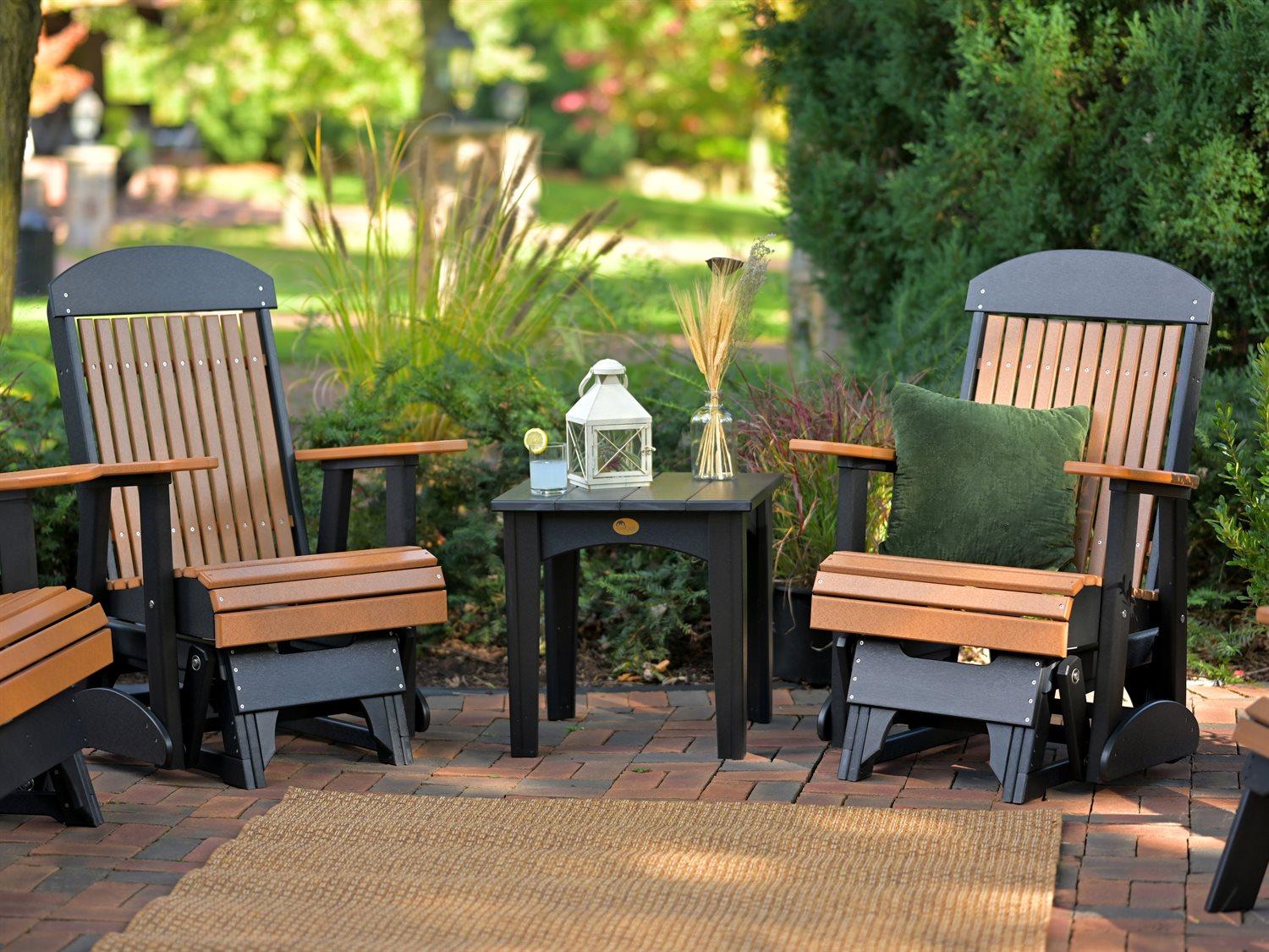 LuxCraft Recycled Plastic Patio Lounge Set