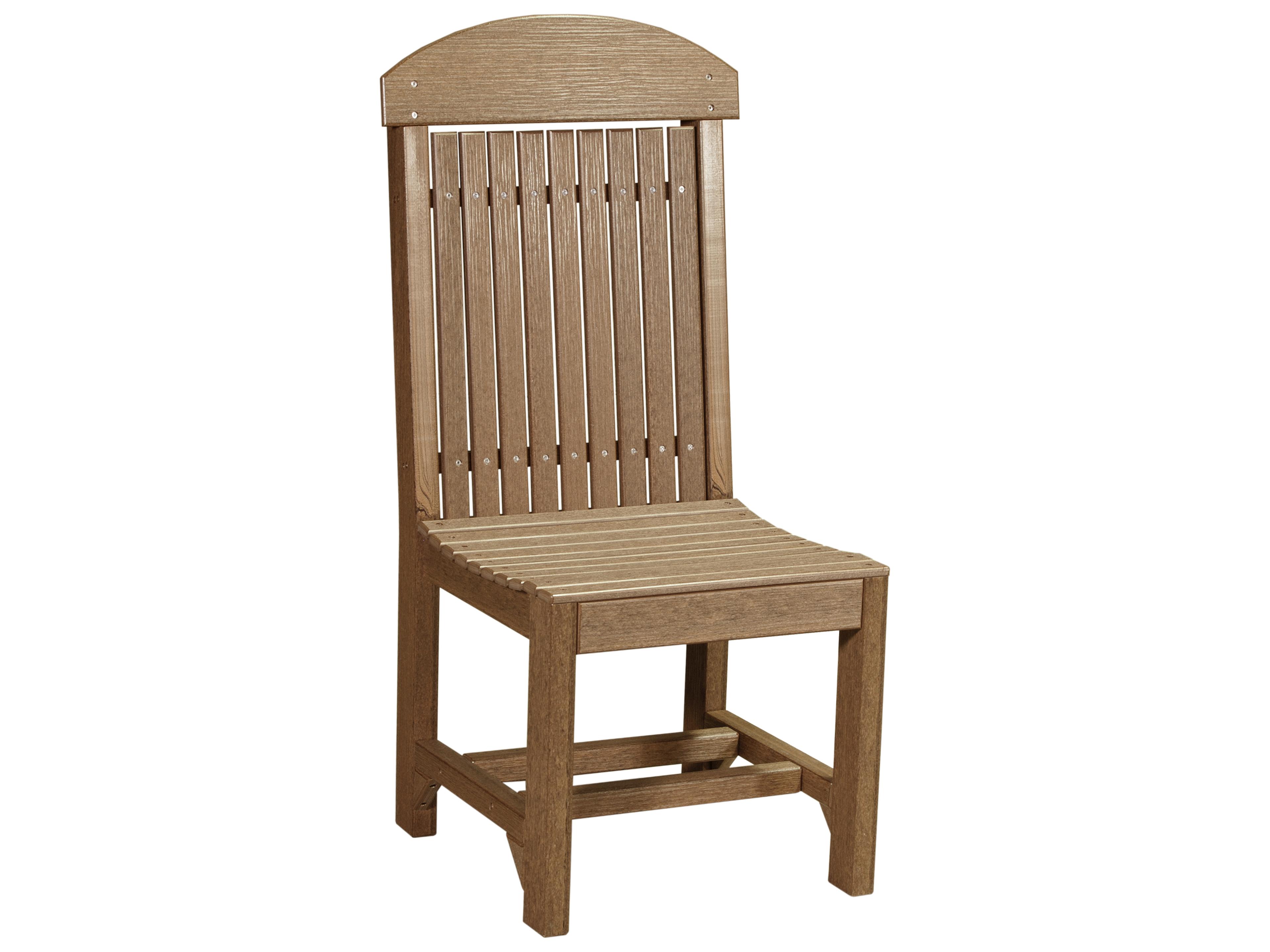 LuxCraft Recycled Plastic Classic Dining Height Side Chair