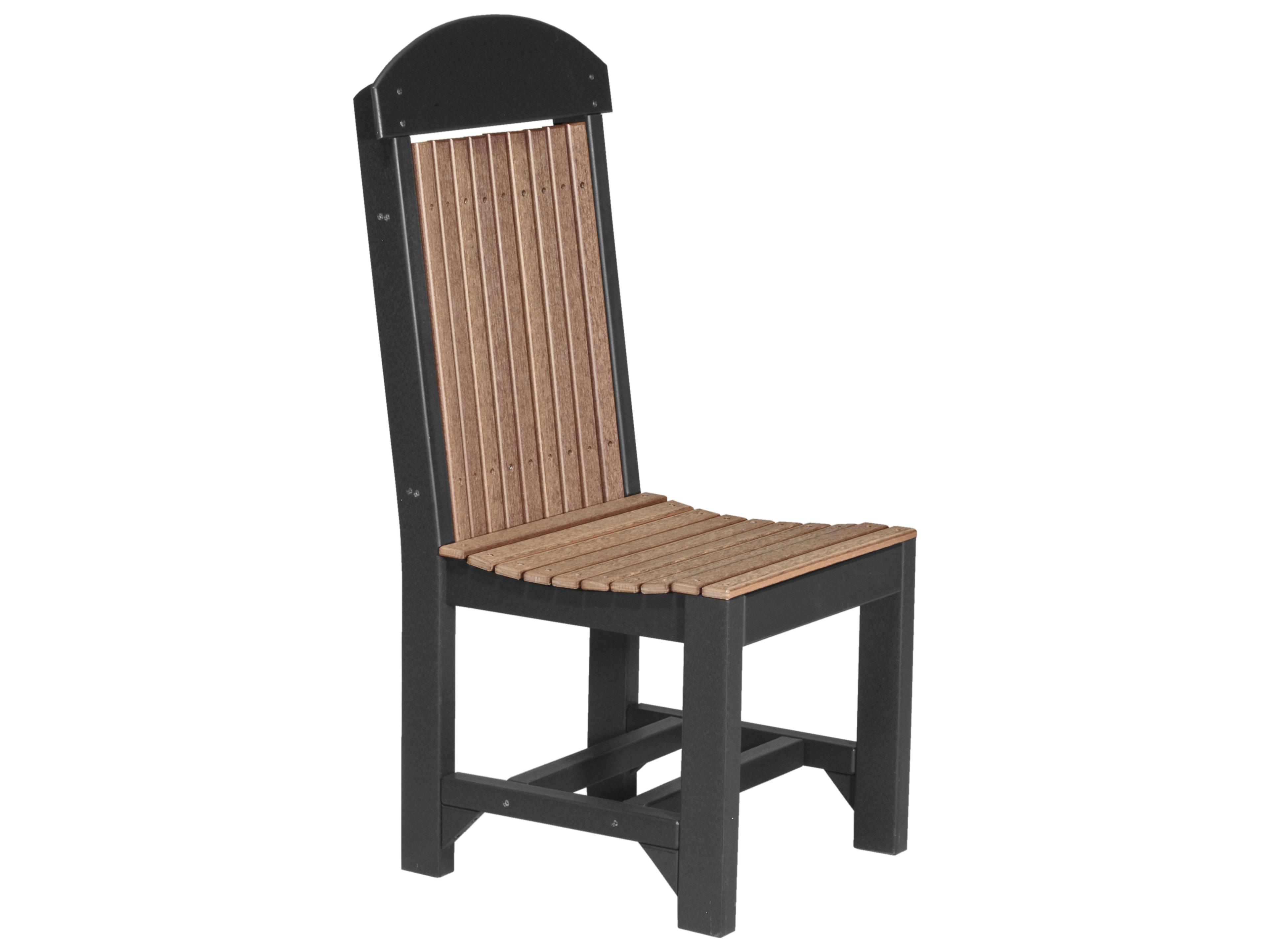 LuxCraft Recycled Plastic Classic Dining Height Side Chair