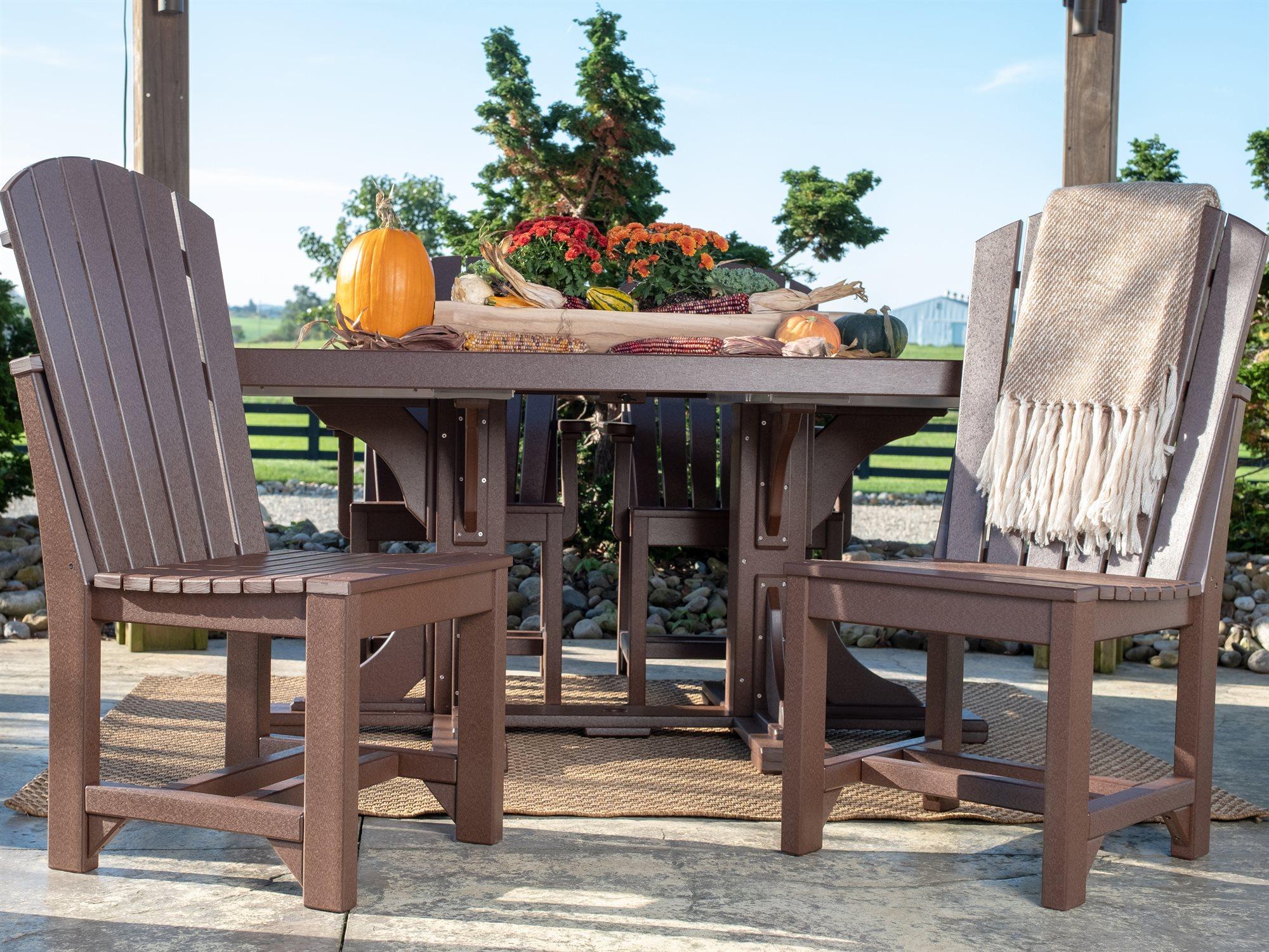 LuxCraft Recycled Plastic Patio Dining Set