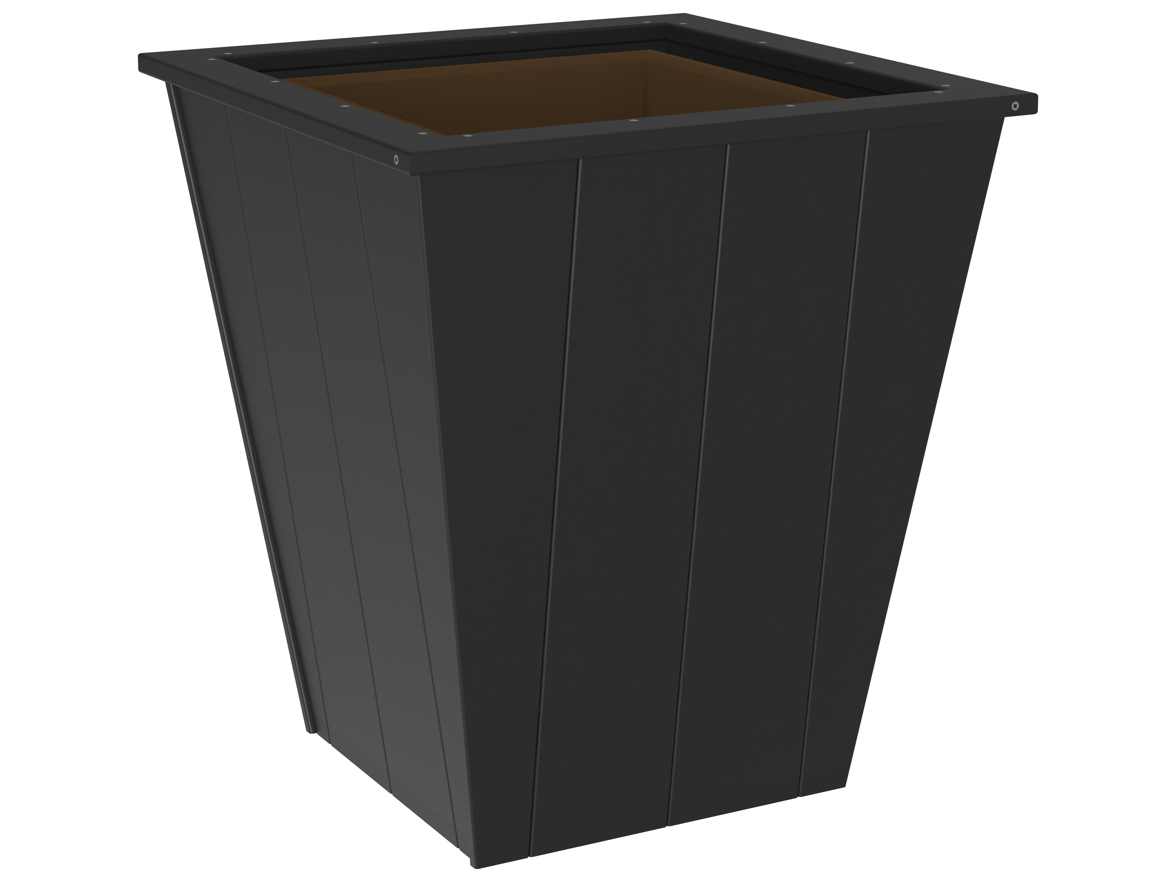 LuxCraft Recycled Plastic Elite 26" Square Planter