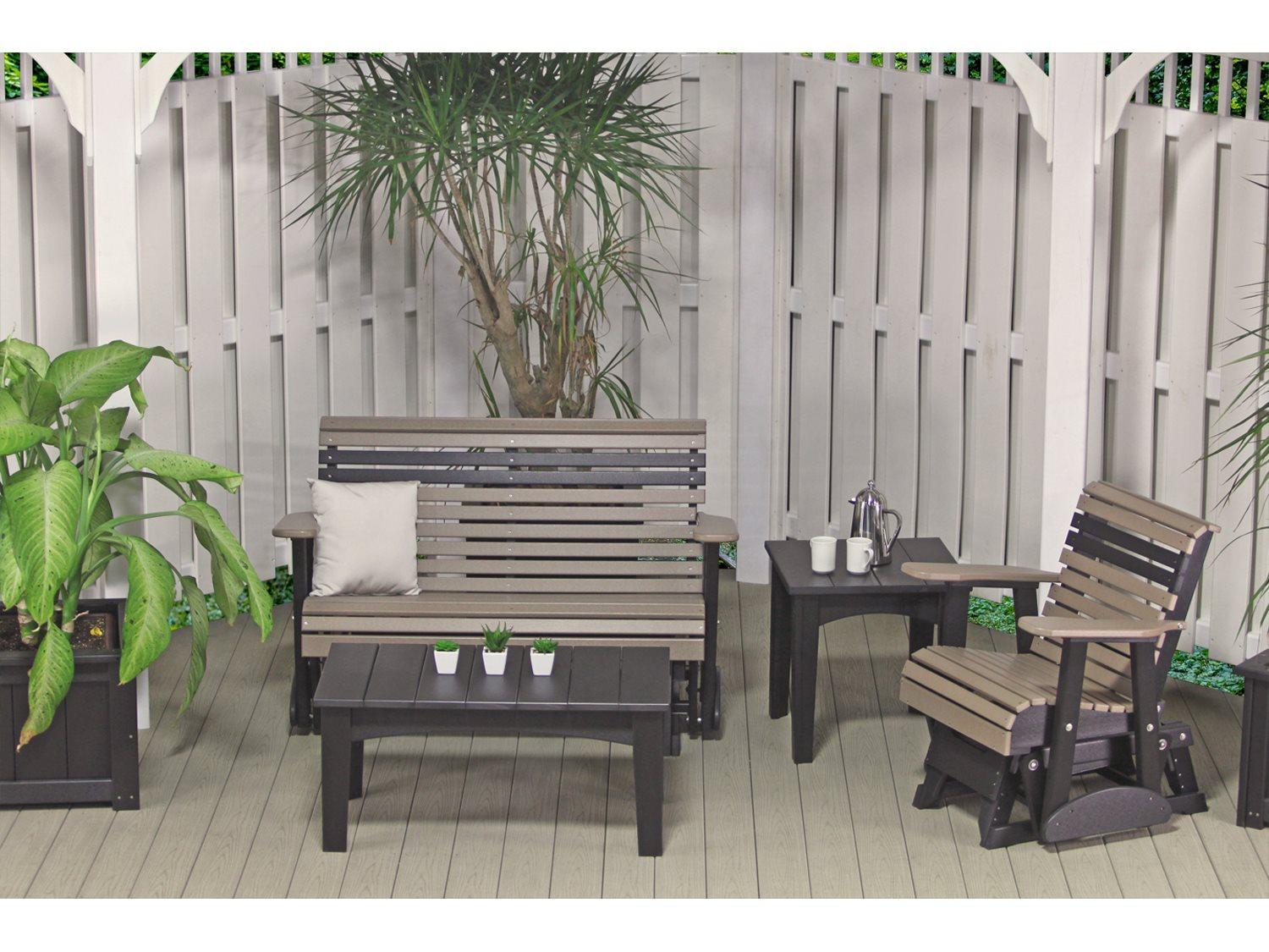 LuxCraft Recycled Plastic Outdoor Lounge Set