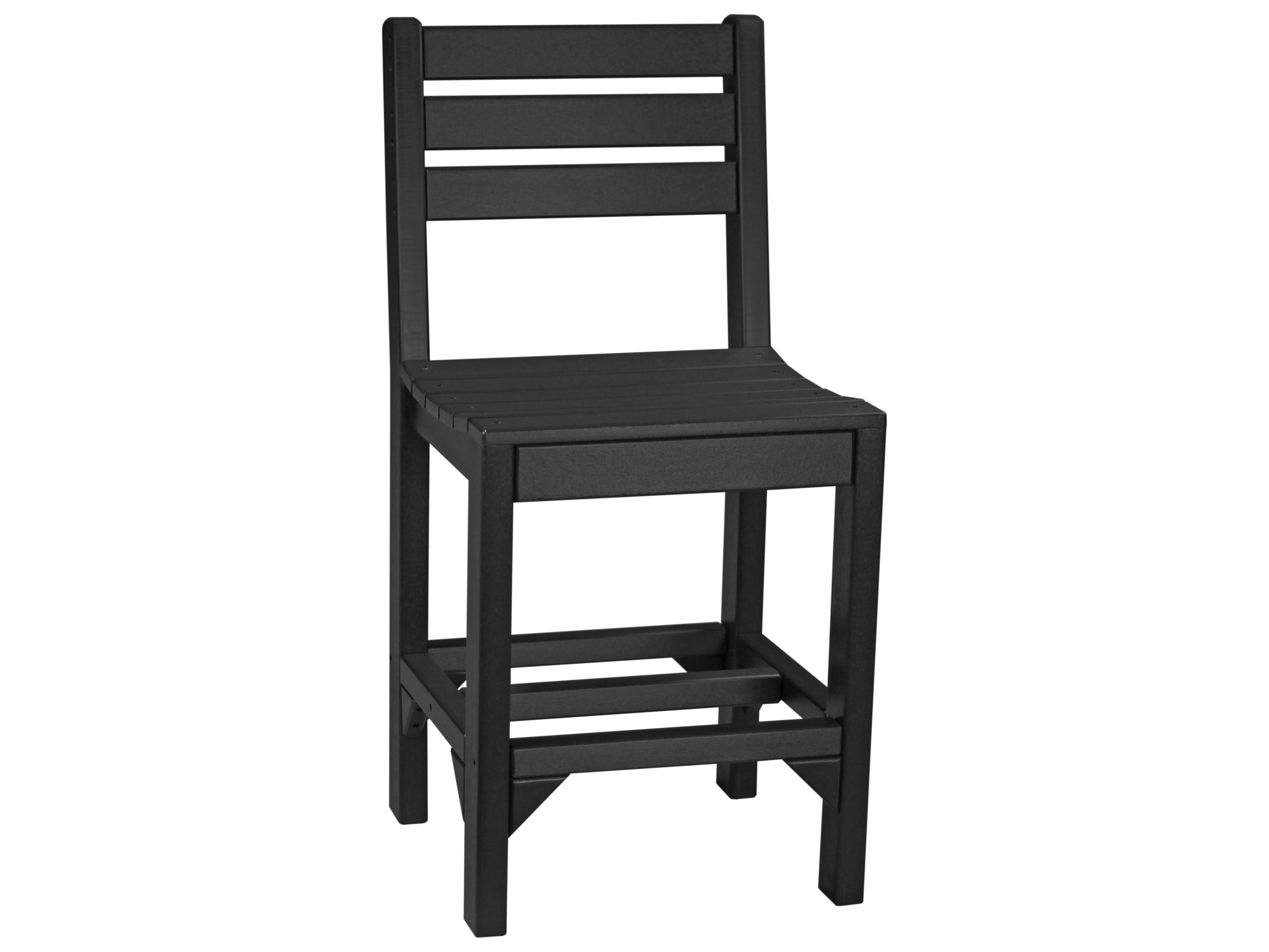 LuxCraft Recycled Plastic Island Counter Height Side Chair