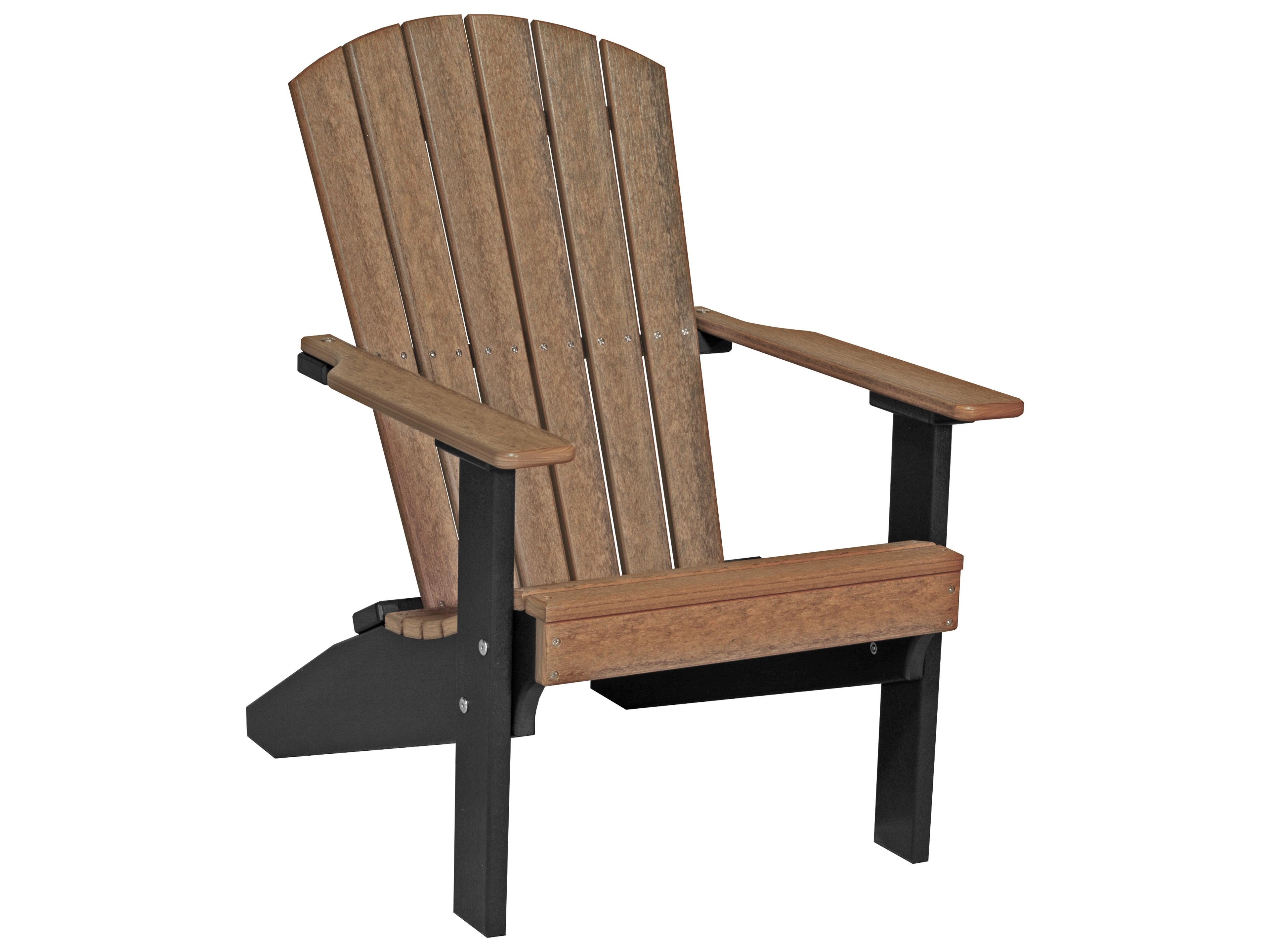 LuxCraft Recycled Plastic Lakeside Outdoor Adirondack Chair