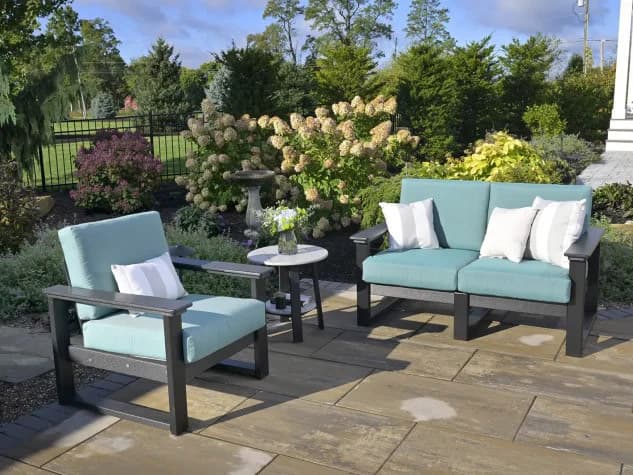 LuxCraft Lanai Recycled Plastic Cushion Outdoor Lounge Set