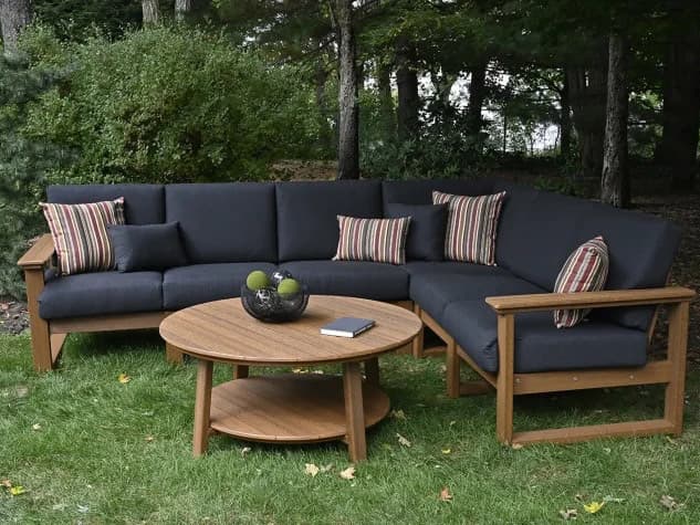 LuxCraft Lanai Recycled Plastic Cushion Outdoor Lounge Set