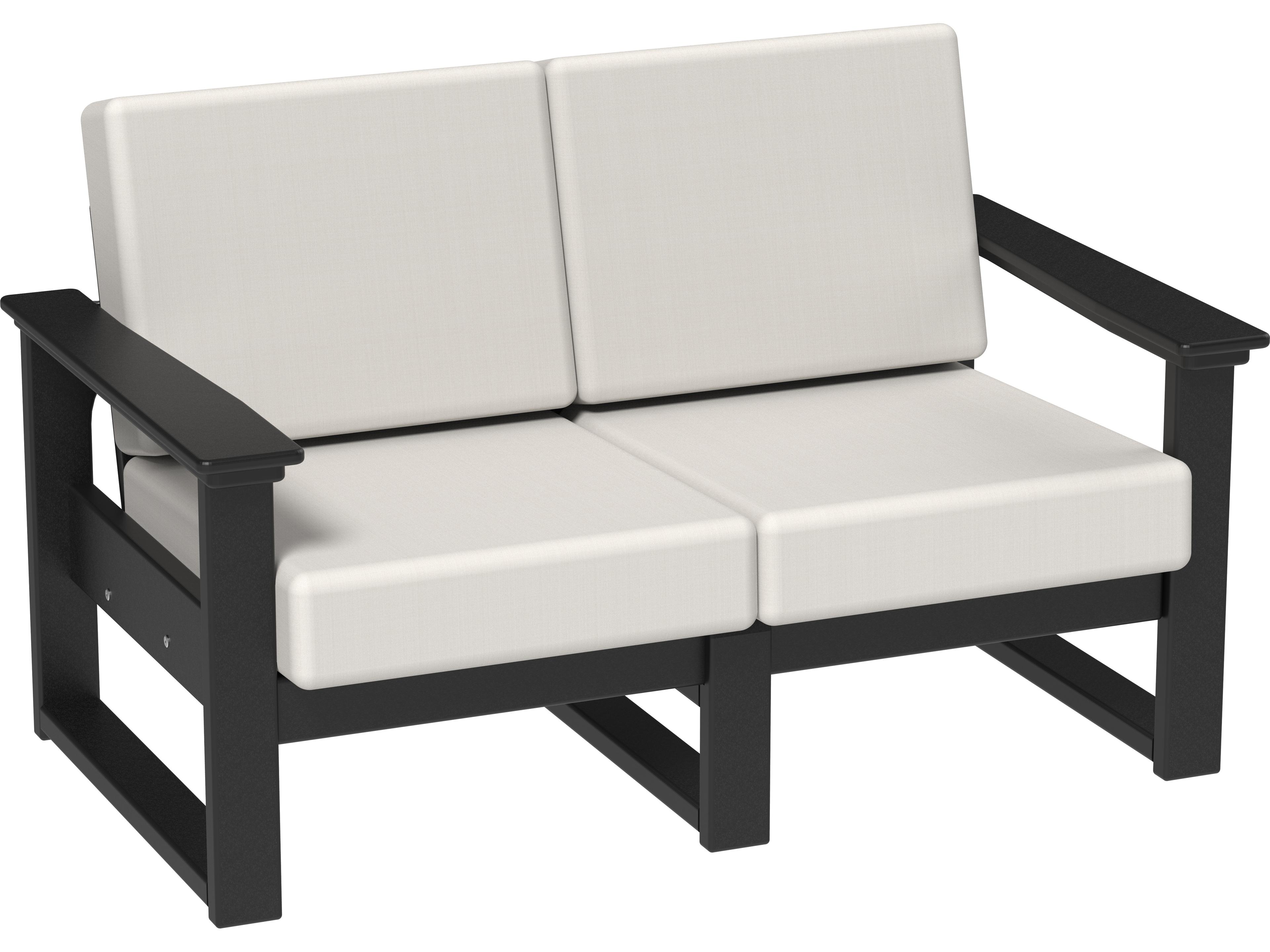 LuxCraft Recycled Plastic Lanai Deep Seating Outdoor Loveseat