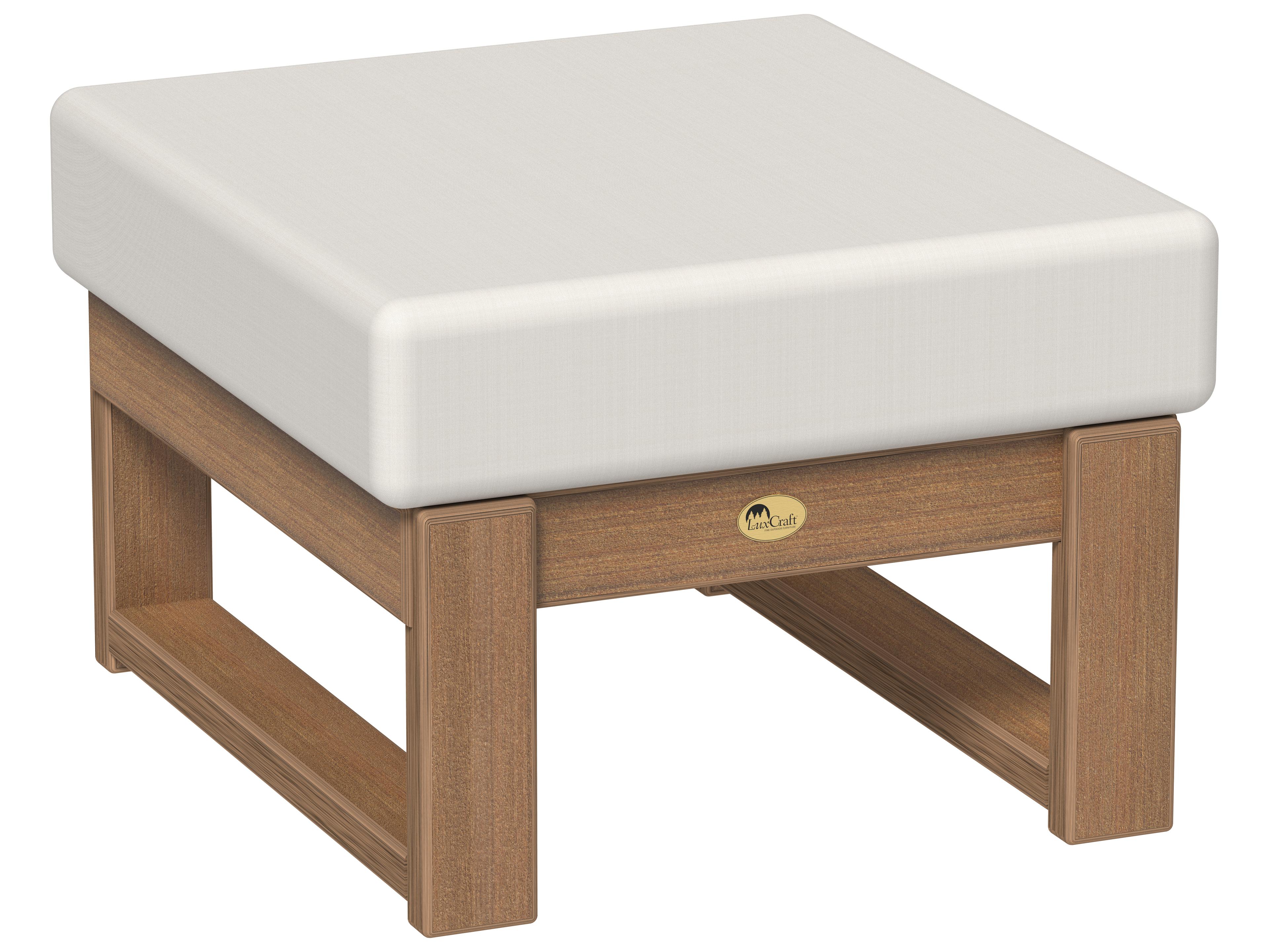 LuxCraft Recycled Plastic Lanai Deep Seating Patio Ottoman