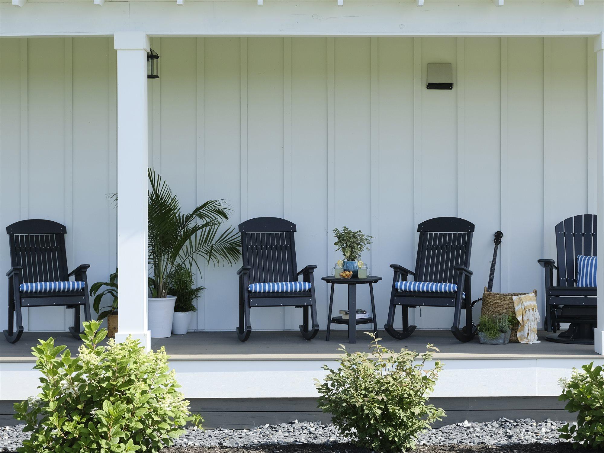 LuxCraft Poly Porch Rocker Patio Lounge Set