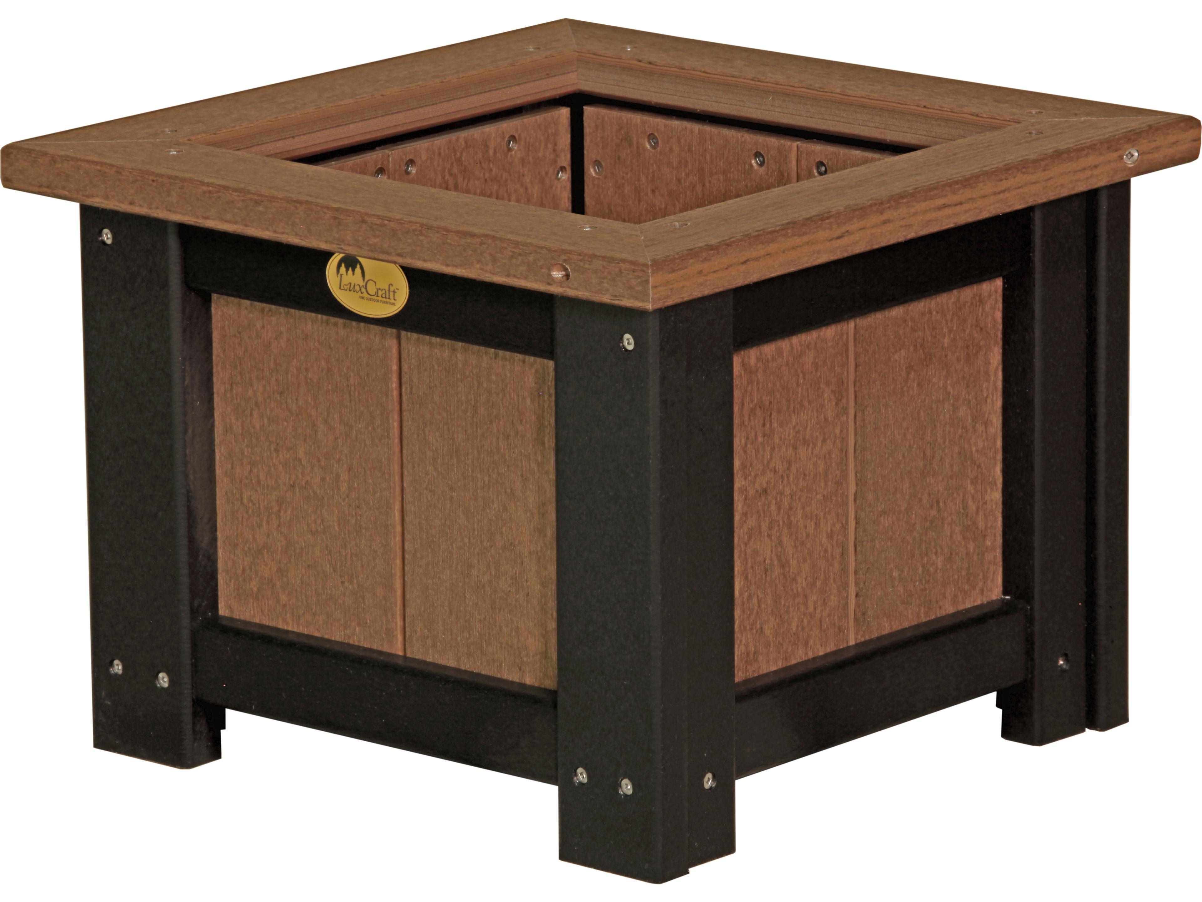 LuxCraft Recycled Plastic 15 Square Planter