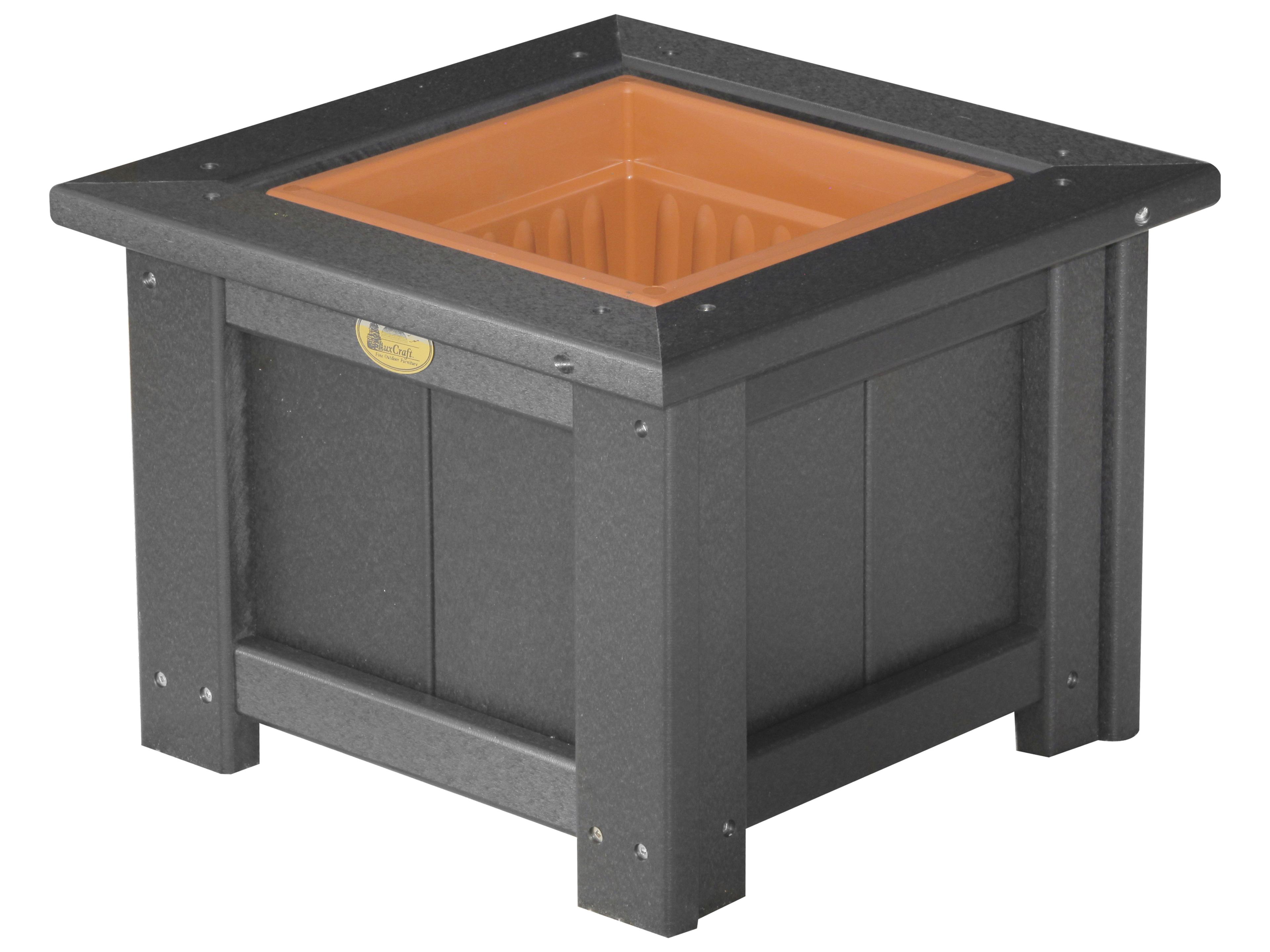 LuxCraft Recycled Plastic 15 Square Planter