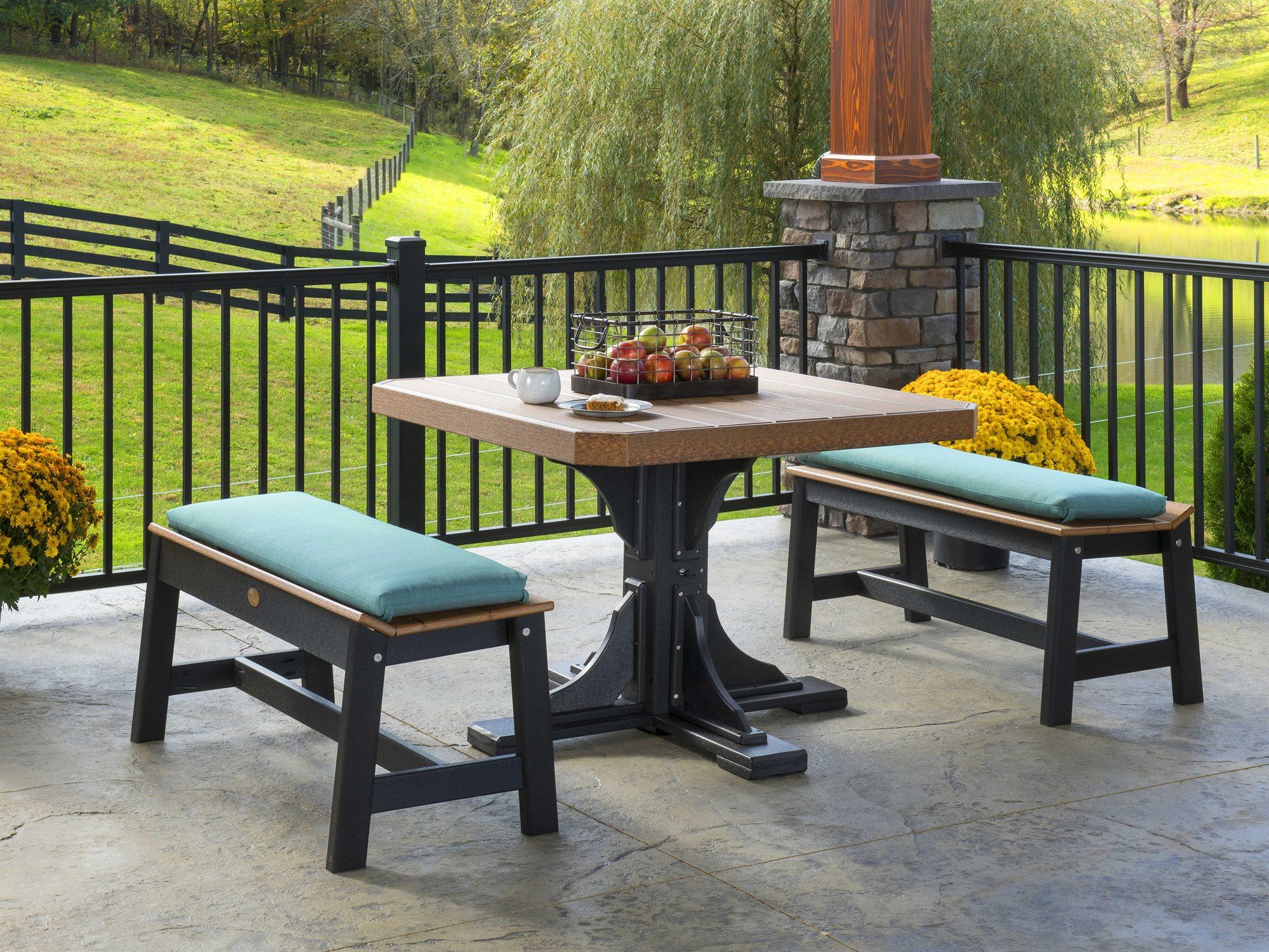 LuxCraft Recycled Plastic Outdoor Patio Dining Set