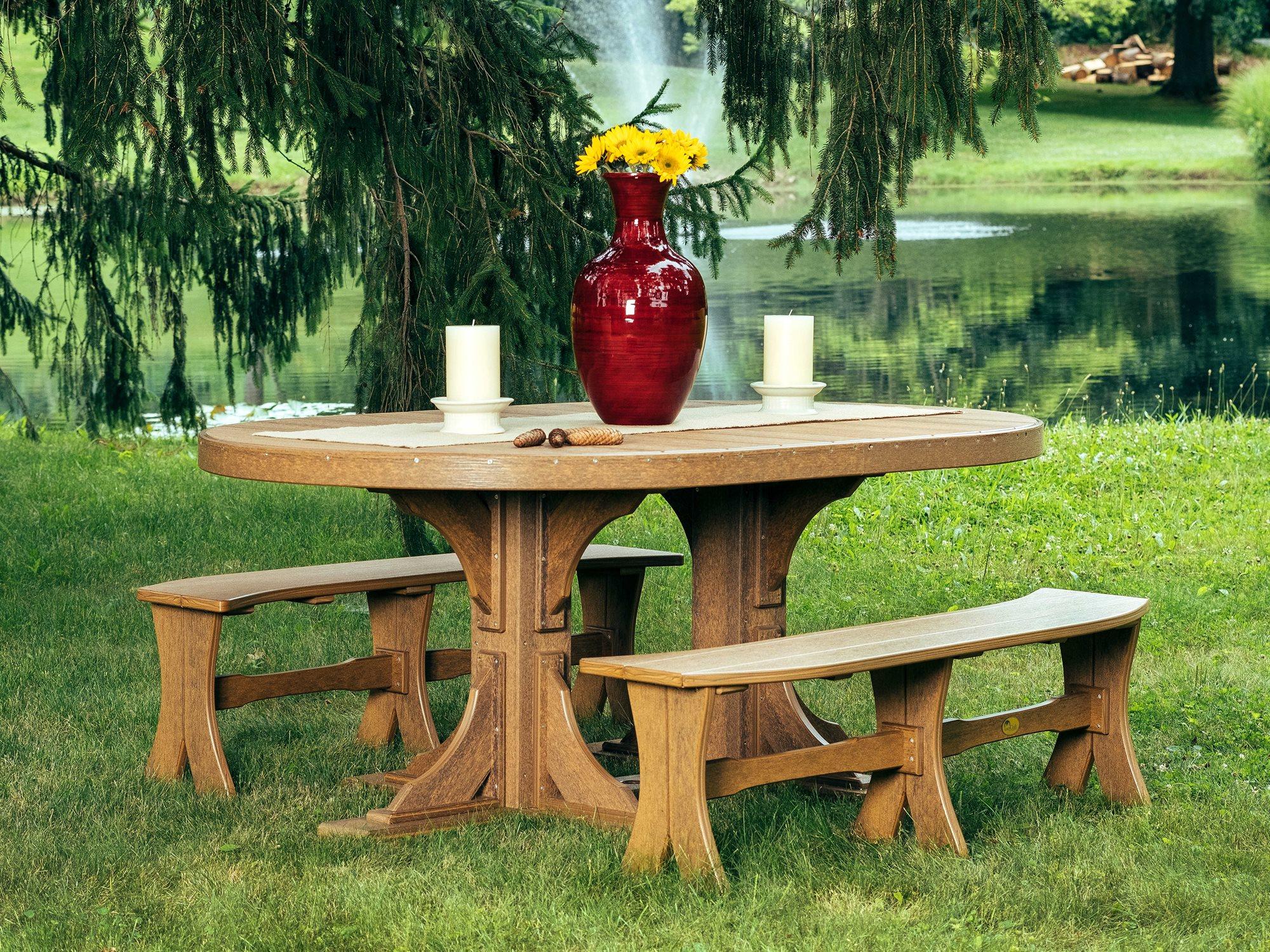 LuxCraft Recycled Plastic Patio Dining Set