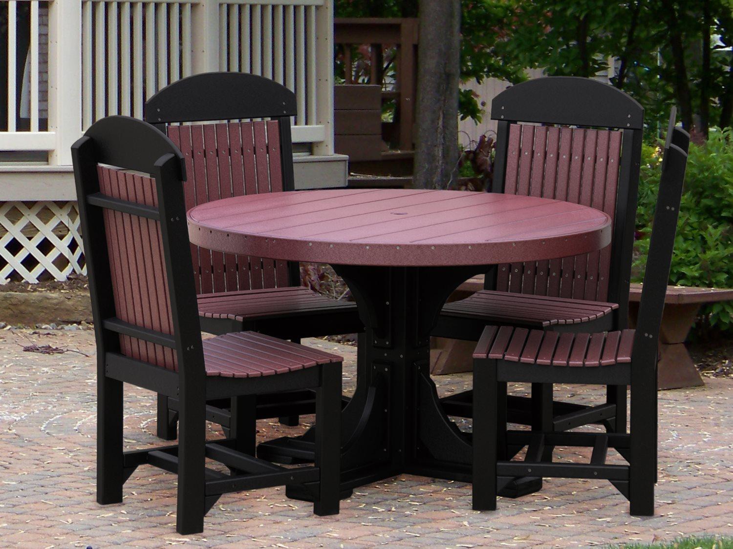 LuxCraft Recycled Plastic Outdoor Dining Set