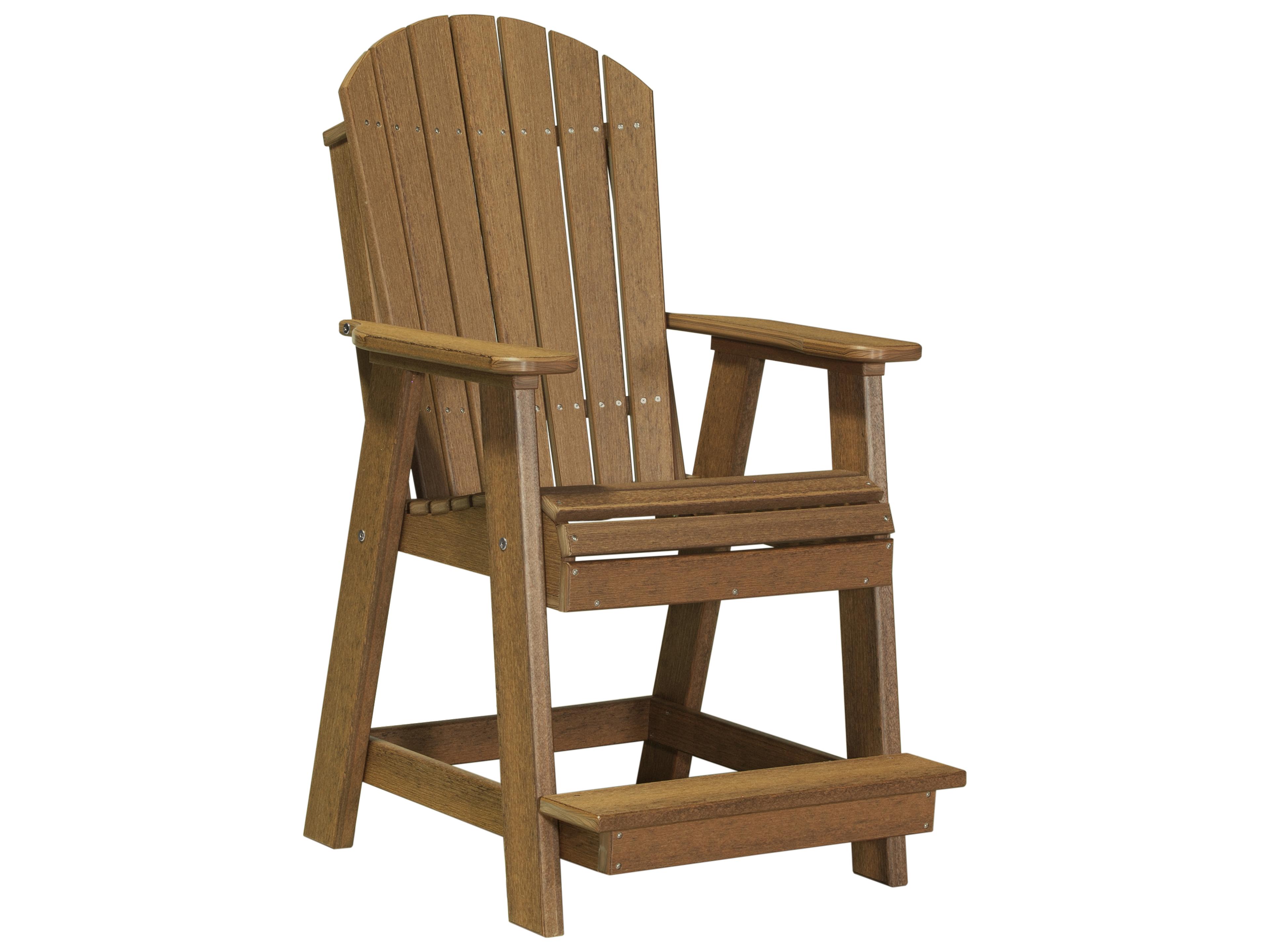LuxCraft Recycled Plastic Adirondack Balcony Chair