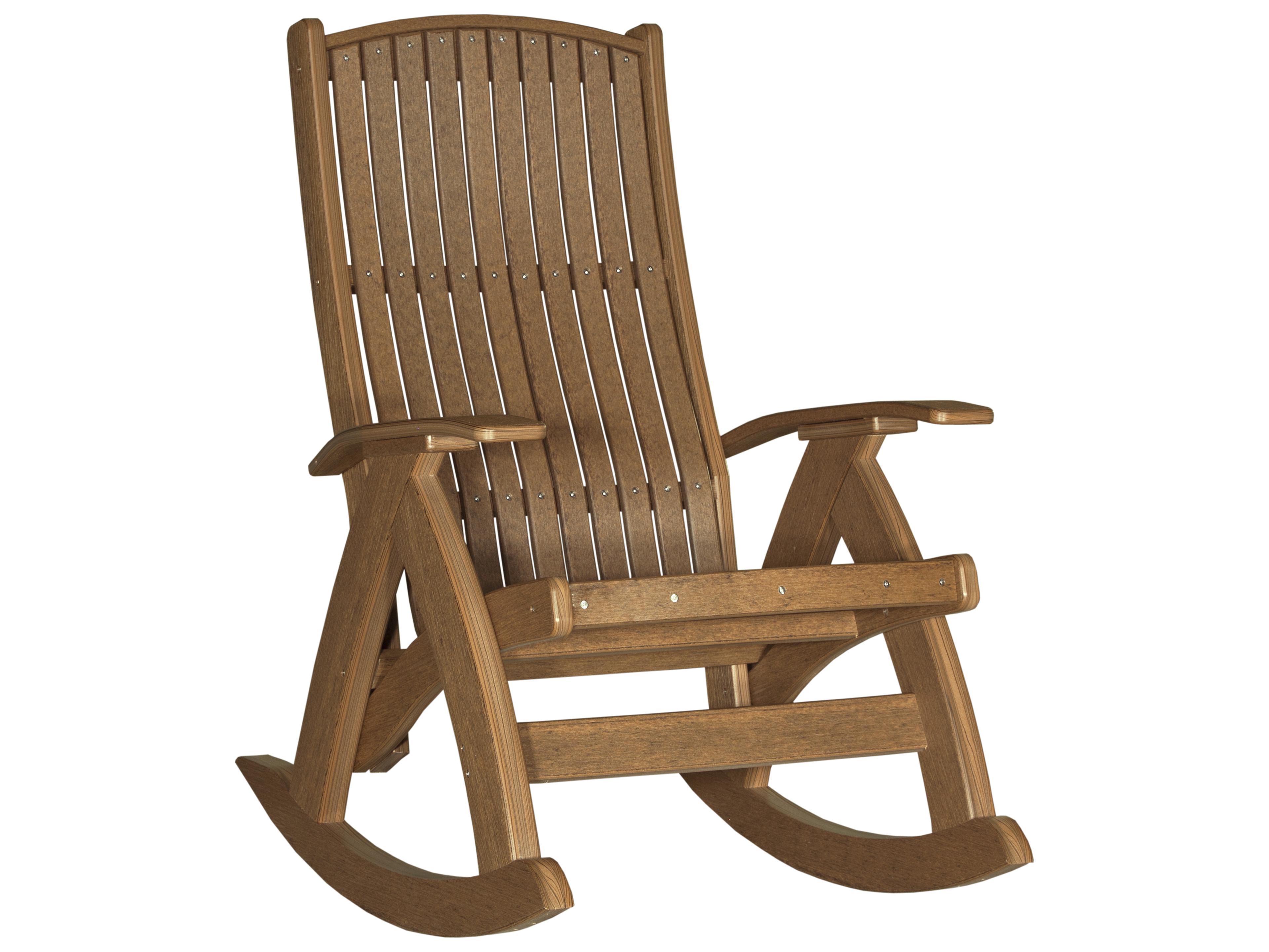 LuxCraft Recycled Plastic Comfort Outdoor Rocker
