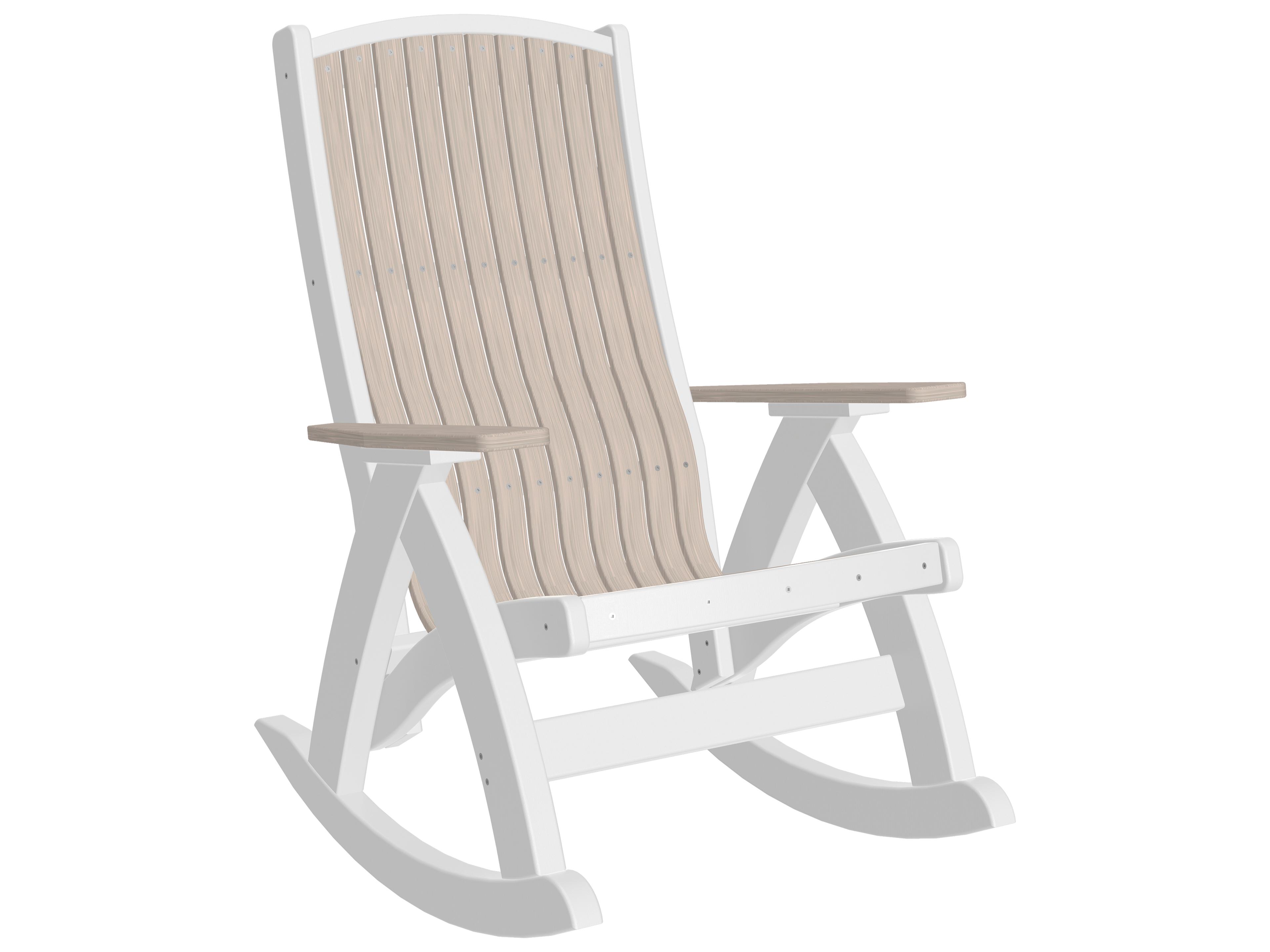 LuxCraft Recycled Plastic Comfort Outdoor Rocker