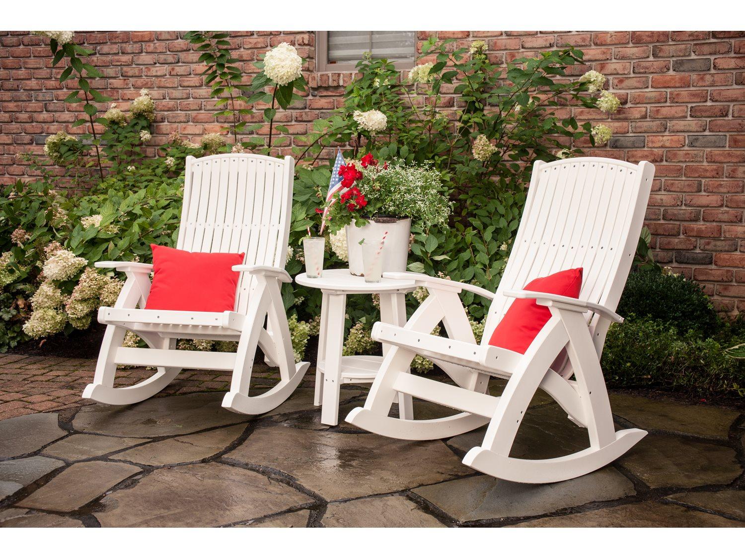 LuxCraft Recycled Plastic Outdoor Patio Lounge Set
