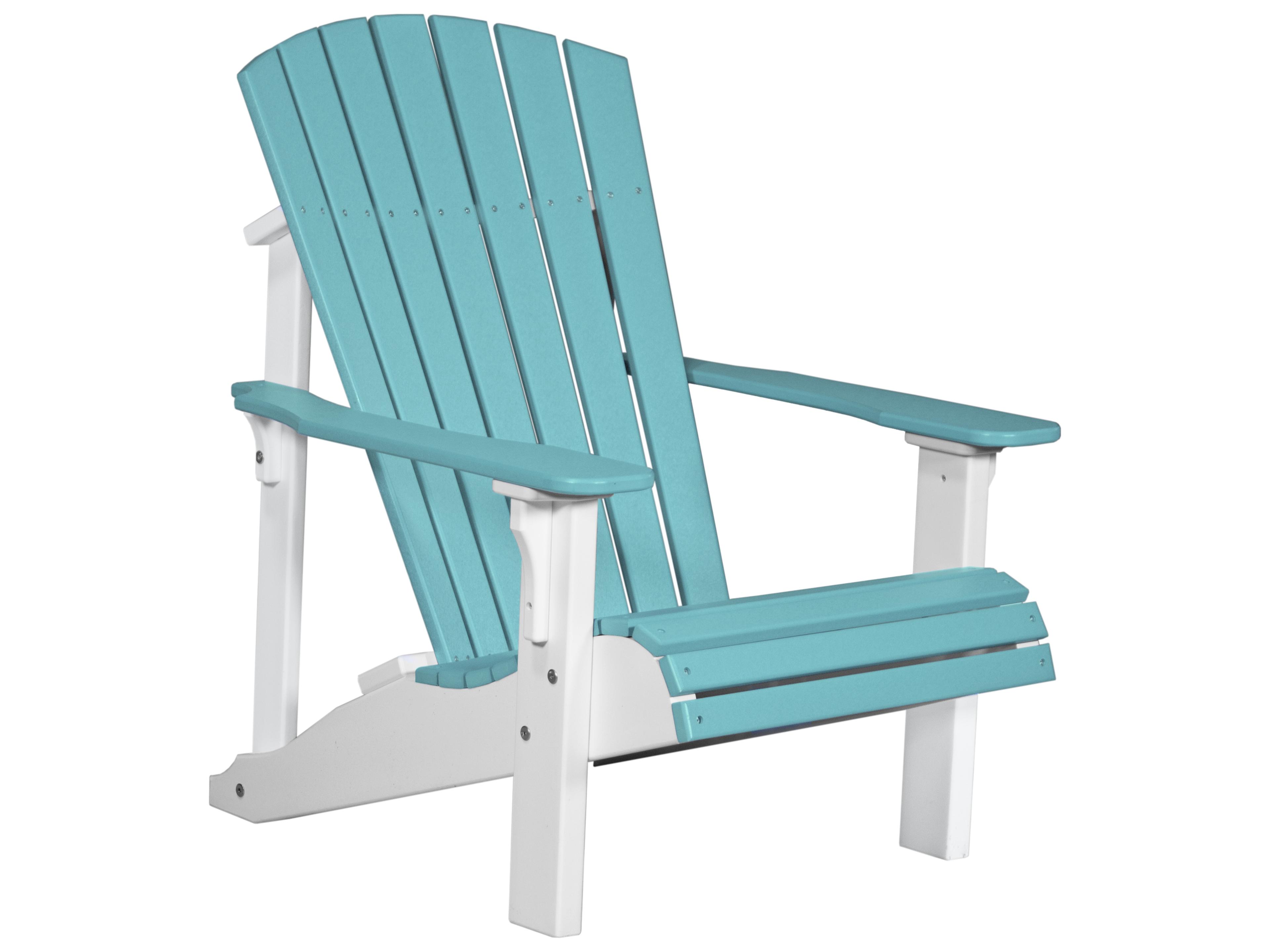 LuxCraft Recycled Plastic Deluxe Outdoor Patio Adirondack Chair