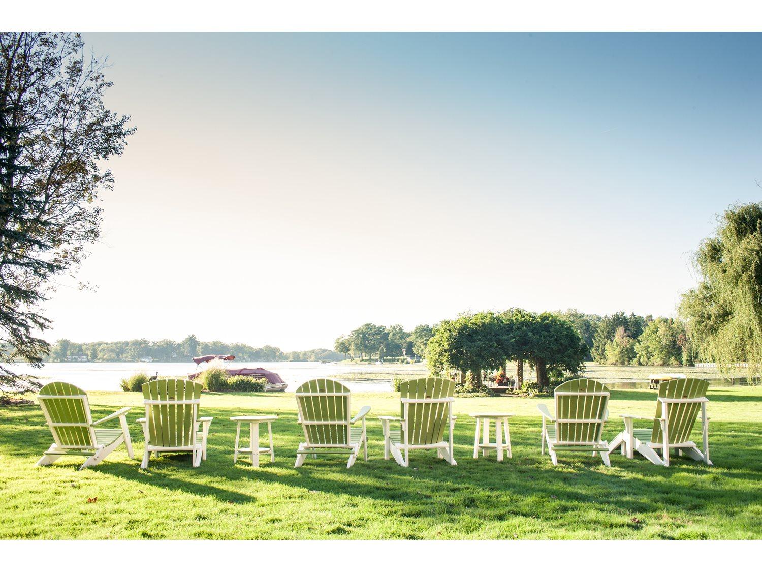 LuxCraft Recycled Plastic Outdoor Patio Lounge Set