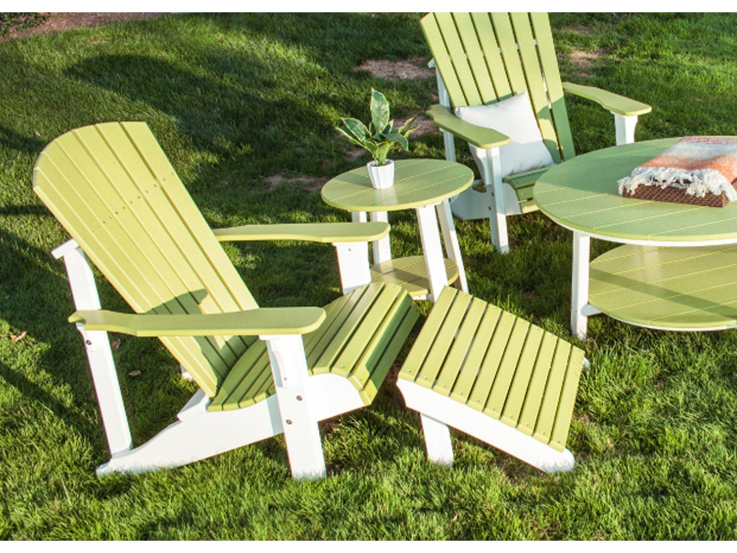 LuxCraft Recycled Plastic Outdoor Patio Lounge Set