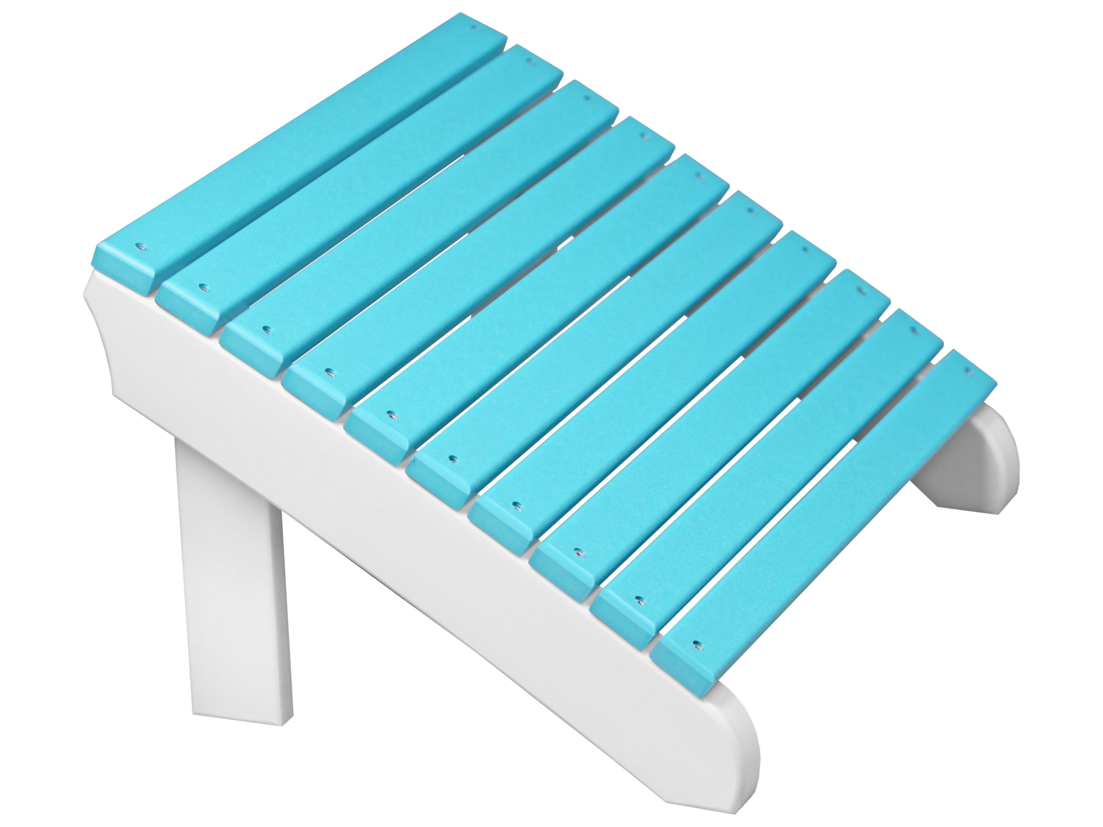 LuxCraft Recycled Plastic Deluxe Adirondack Footrest