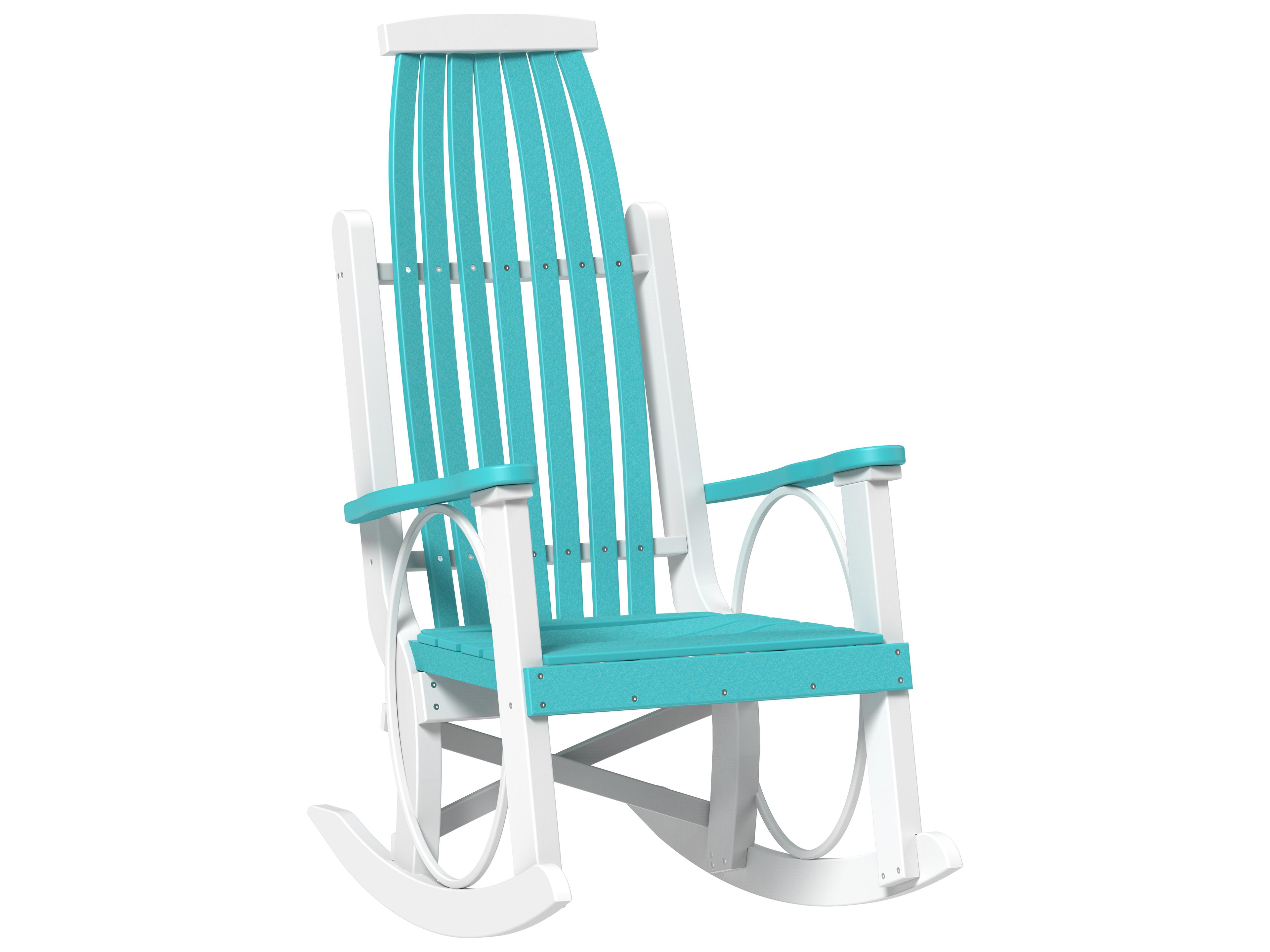 LuxCraft Recycled Plastic Grandpa's Outdoor Patio Rocker