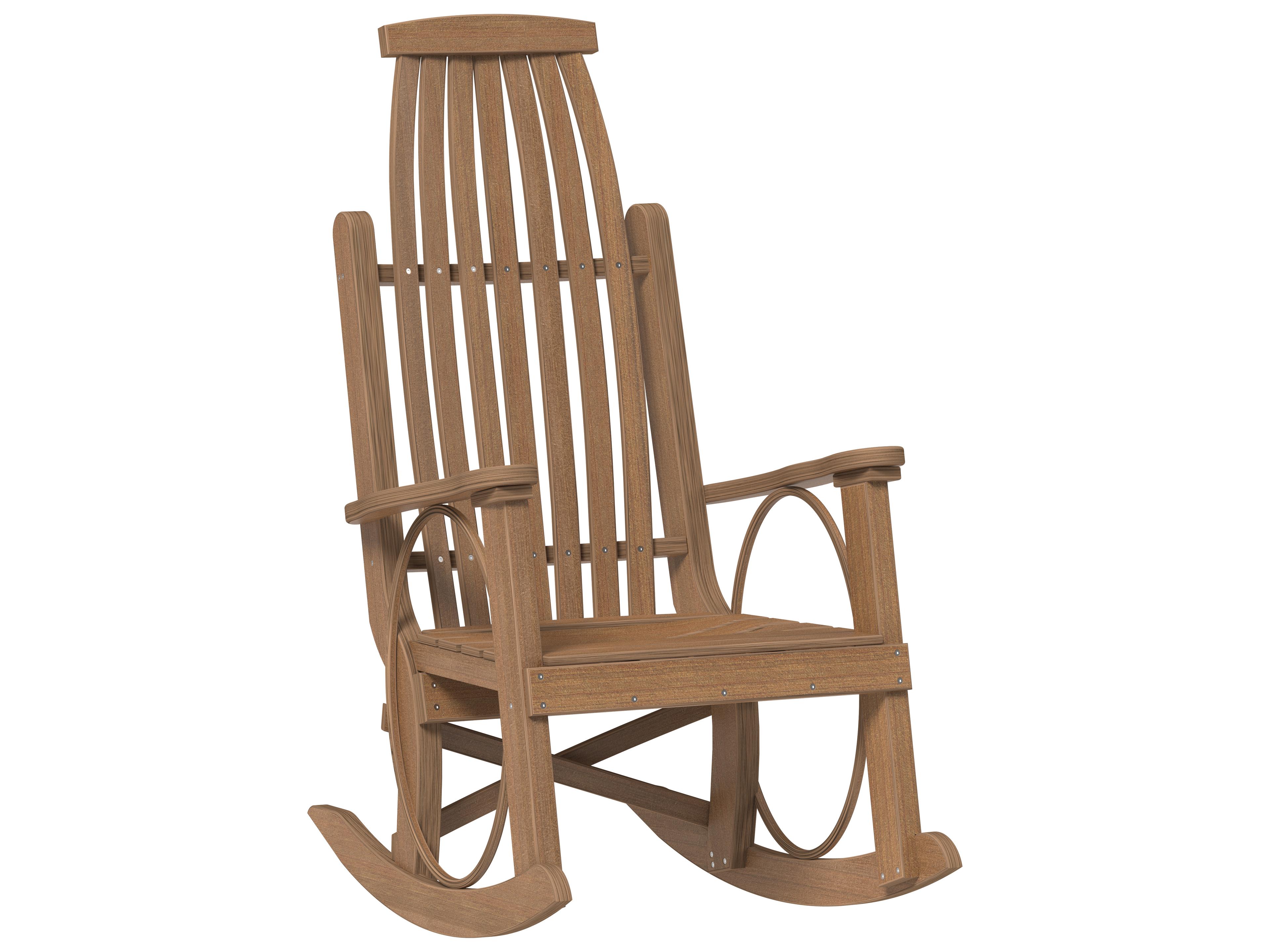 LuxCraft Recycled Plastic Grandpa's Outdoor Patio Rocker