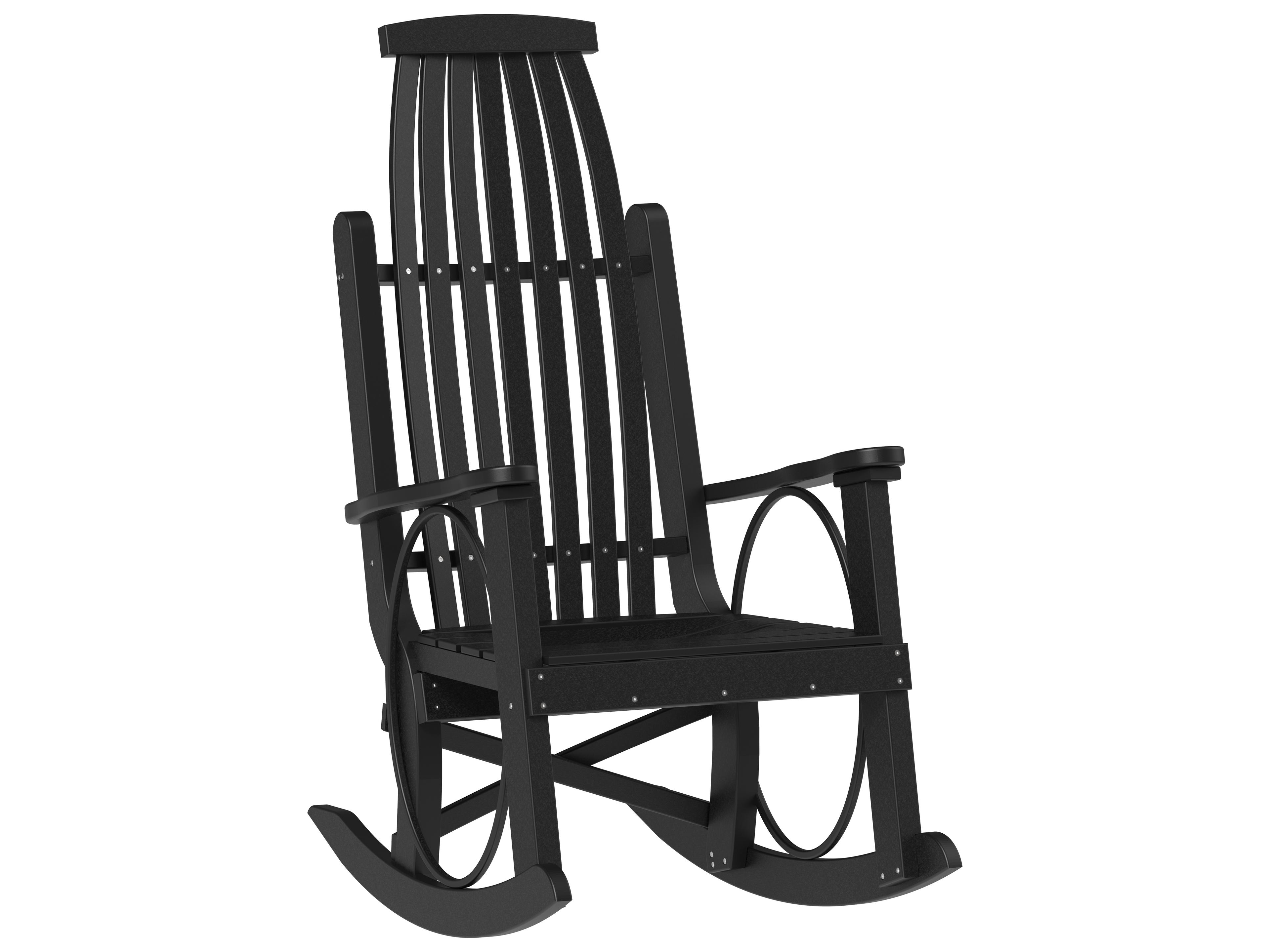 LuxCraft Recycled Plastic Grandpa's Outdoor Patio Rocker