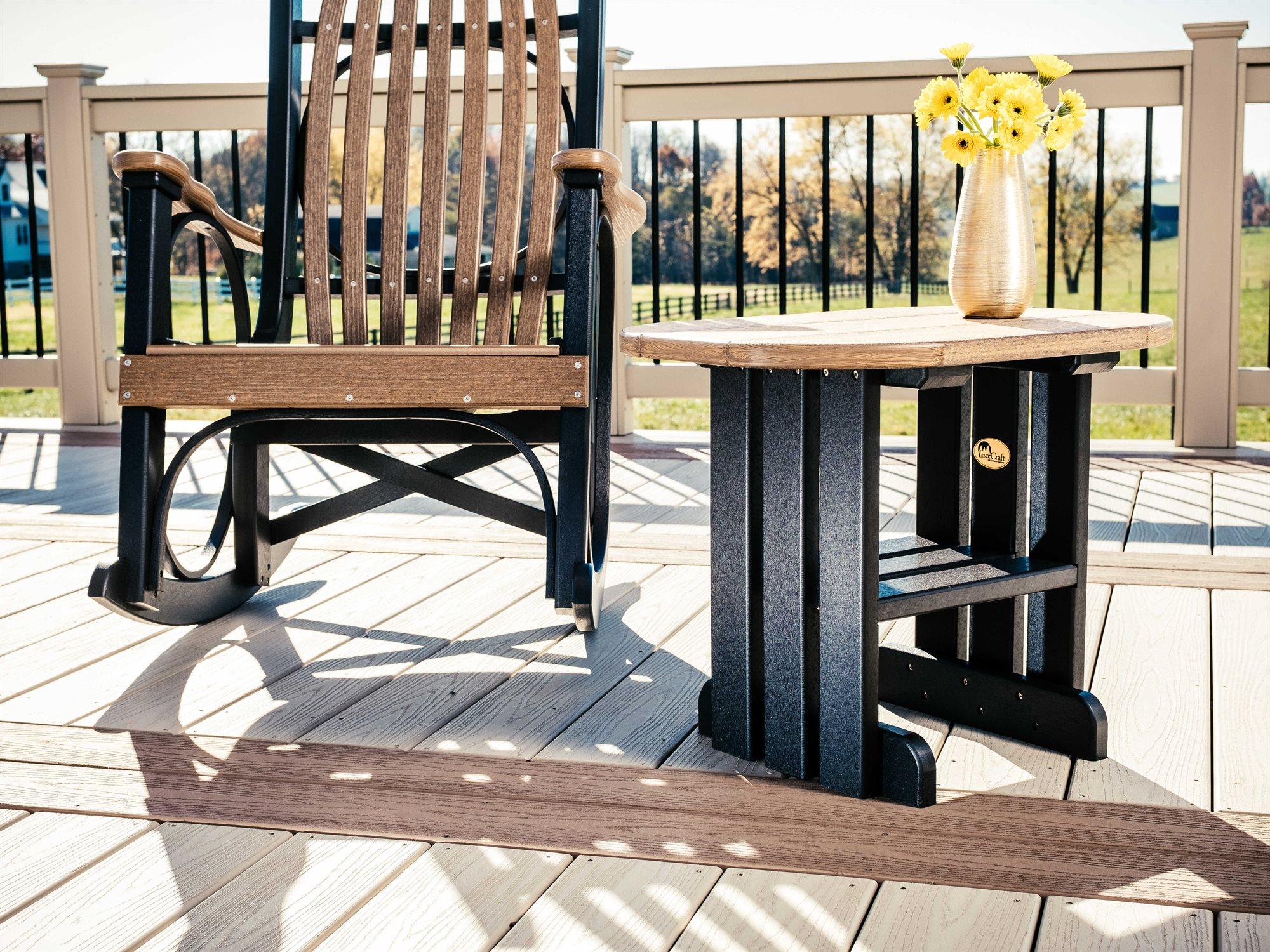 LuxCraft Recycled Plastic Outdoor Patio Lounge Set