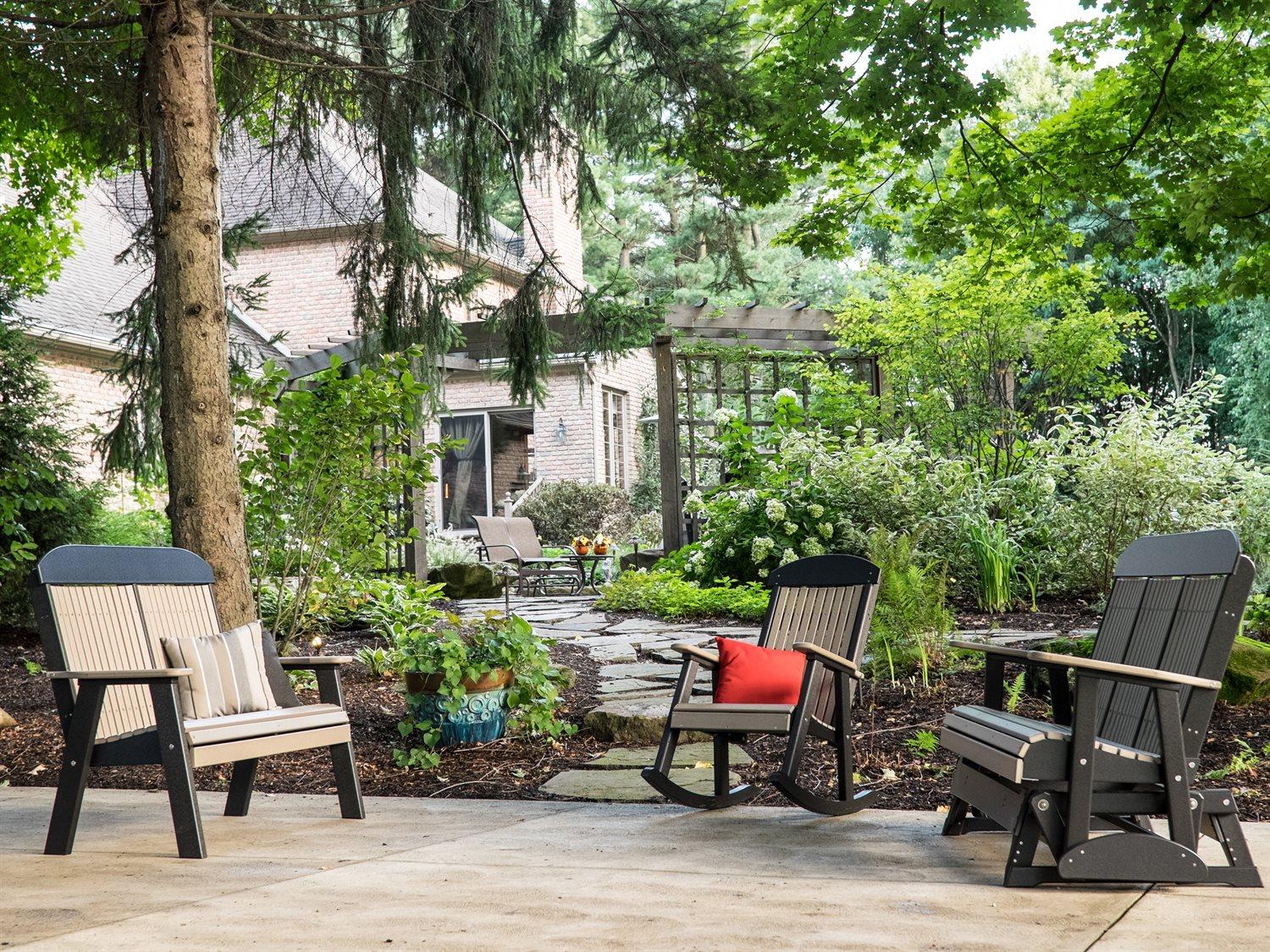 LuxCraft Recycled Plastic Patio Lounge Set