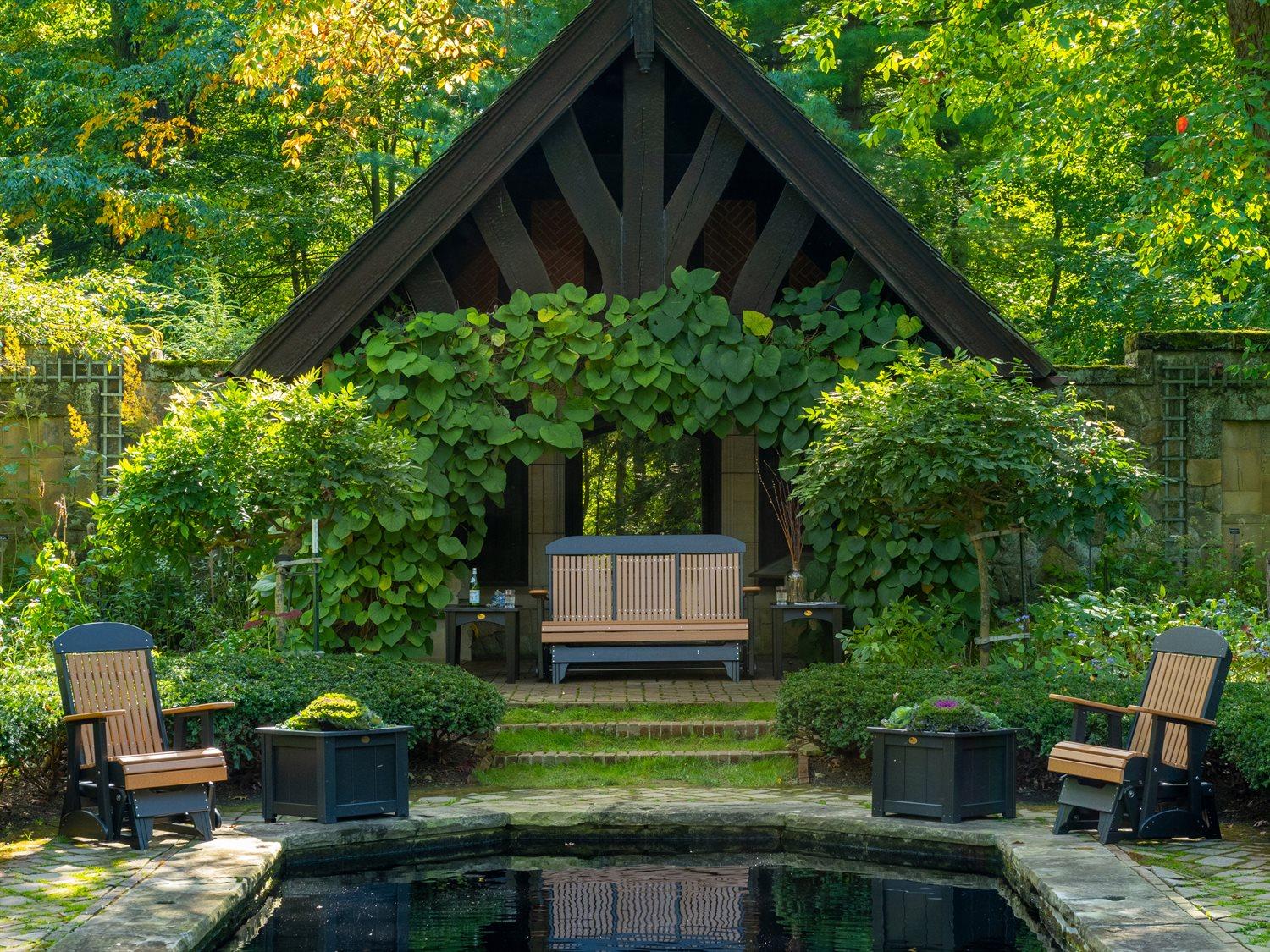 LuxCraft Recycled Plastic Outdoor Patio Lounge Set