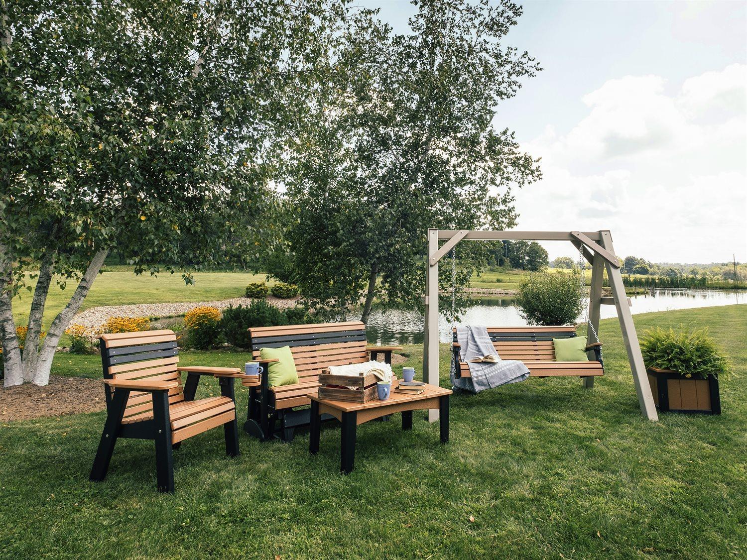 LuxCraft Recycled Plastic Patio Lounge Set