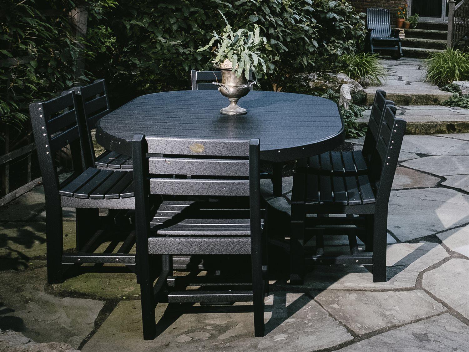 LuxCraft Recycled Plastic Patio Dining Set