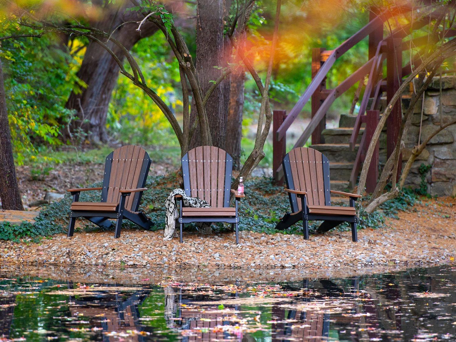 LuxCraft Recycled Plastic Outdoor Patio Lounge Set