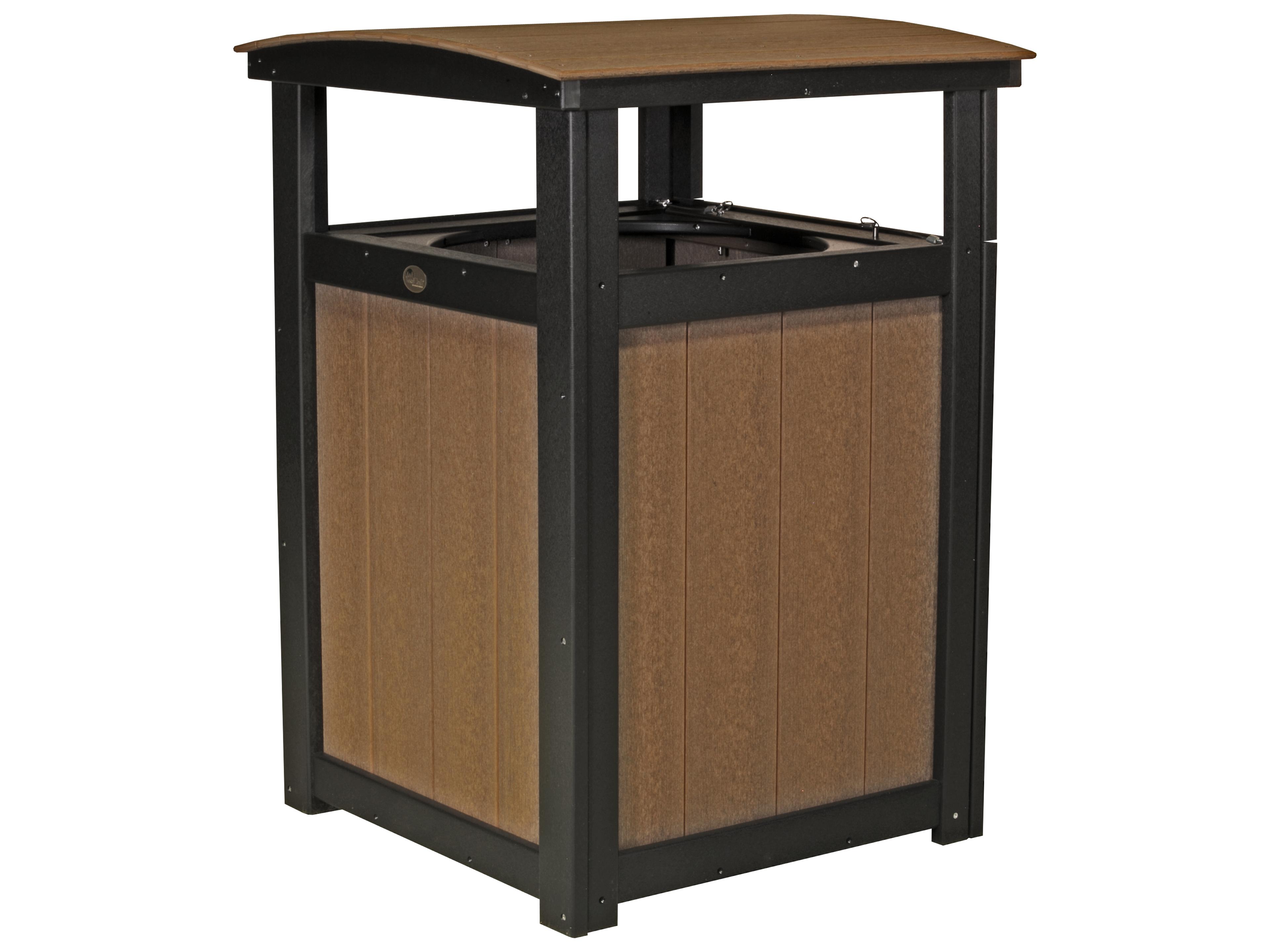 LuxCraft Recycled Plastic Trash Can